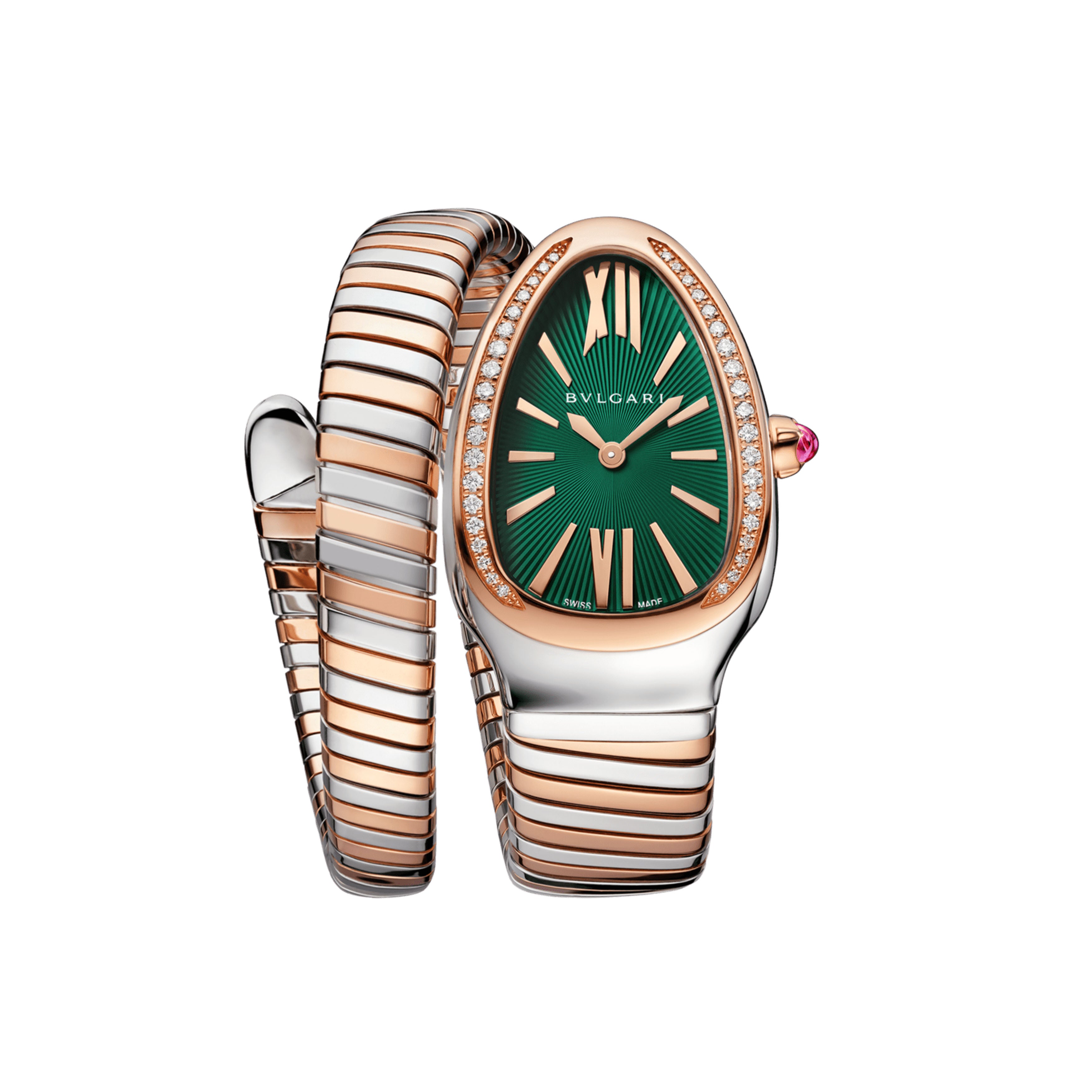 Bulgari Serpenti Tubogas Watch, 35mm Green Dial, 102790