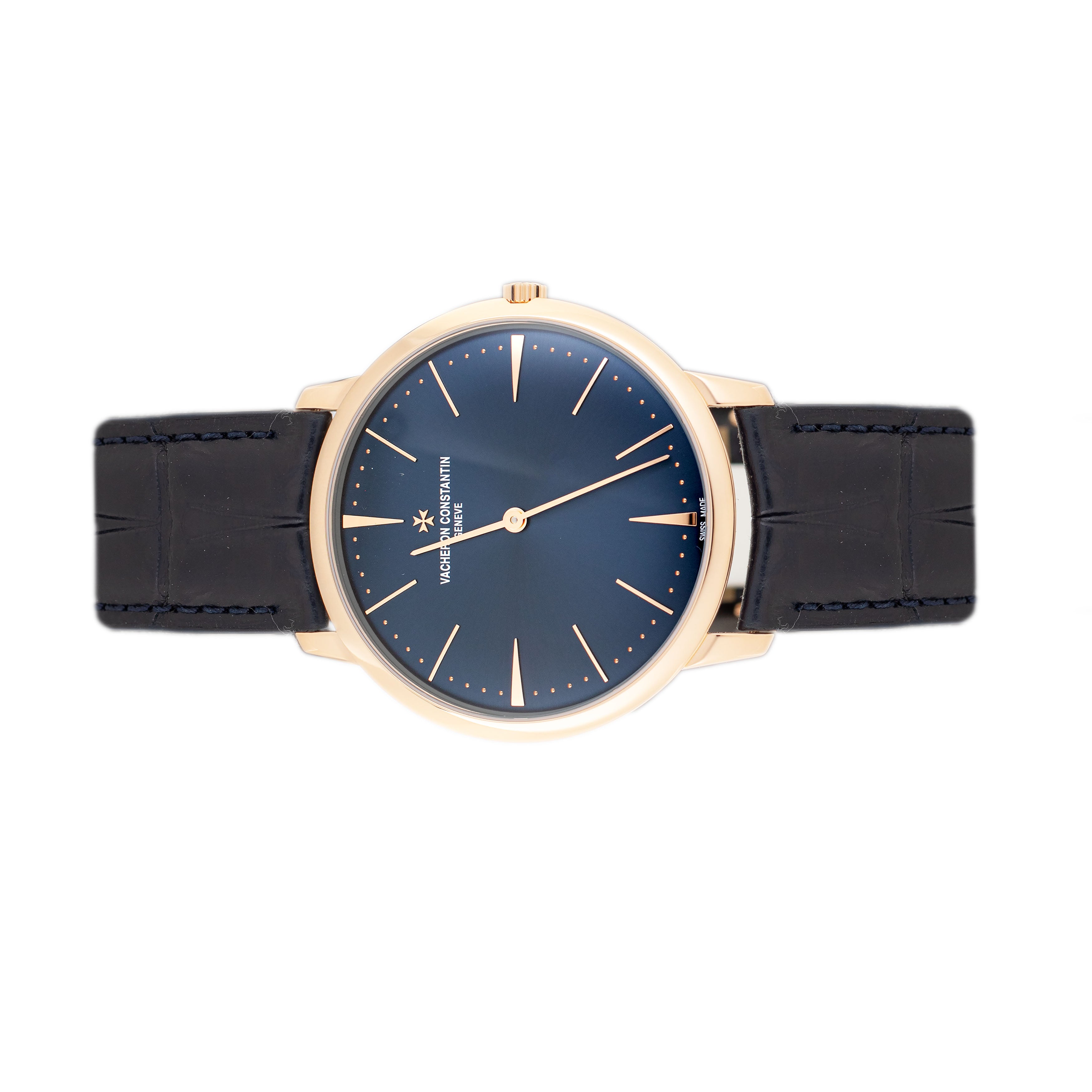 Vacheron Constantin Patrimony Manual Rose Gold Blue Dial 40mm 81180/000R-B518 Full Set