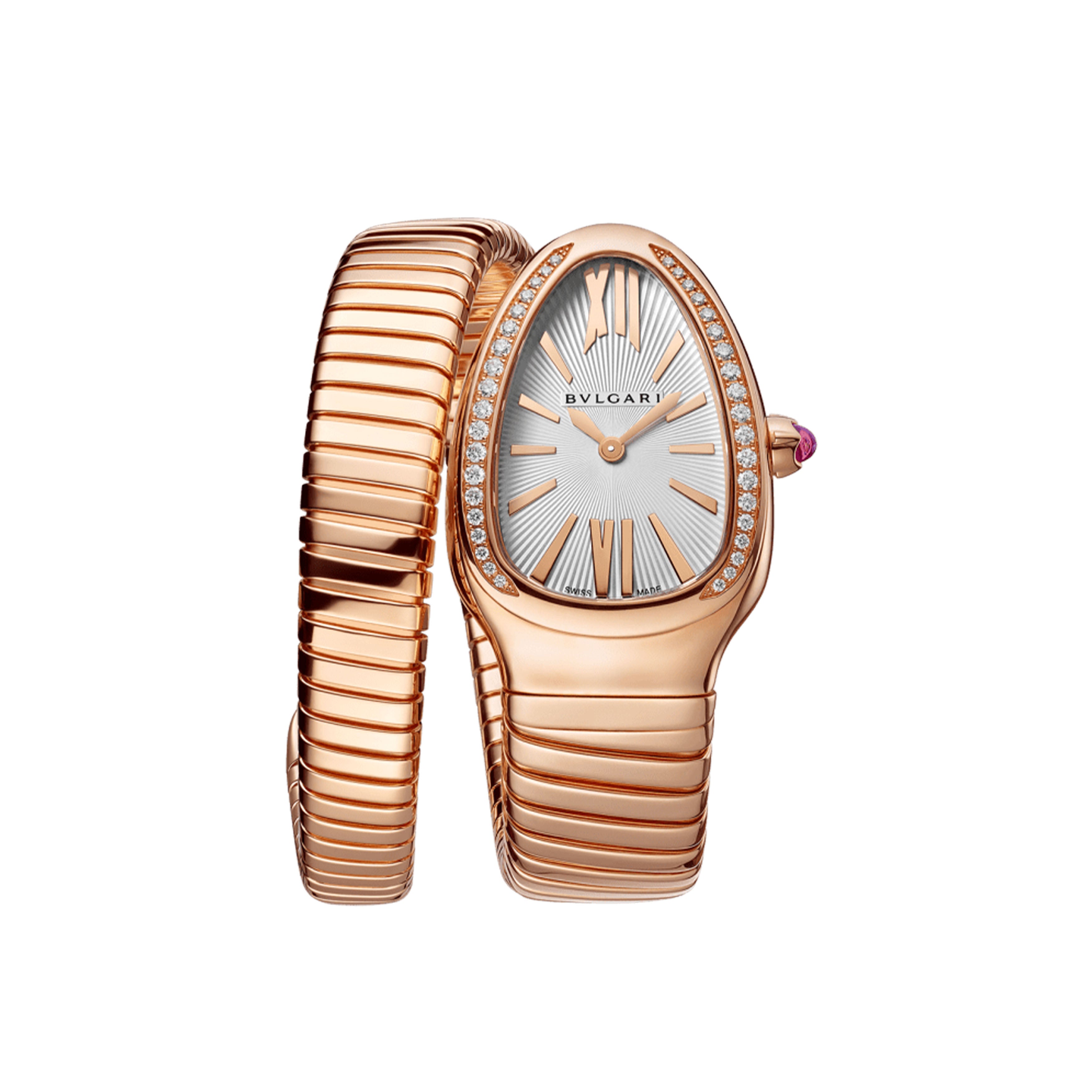 Bulgari Serpenti Tubogas Watch, 35mm White Dial, 103003