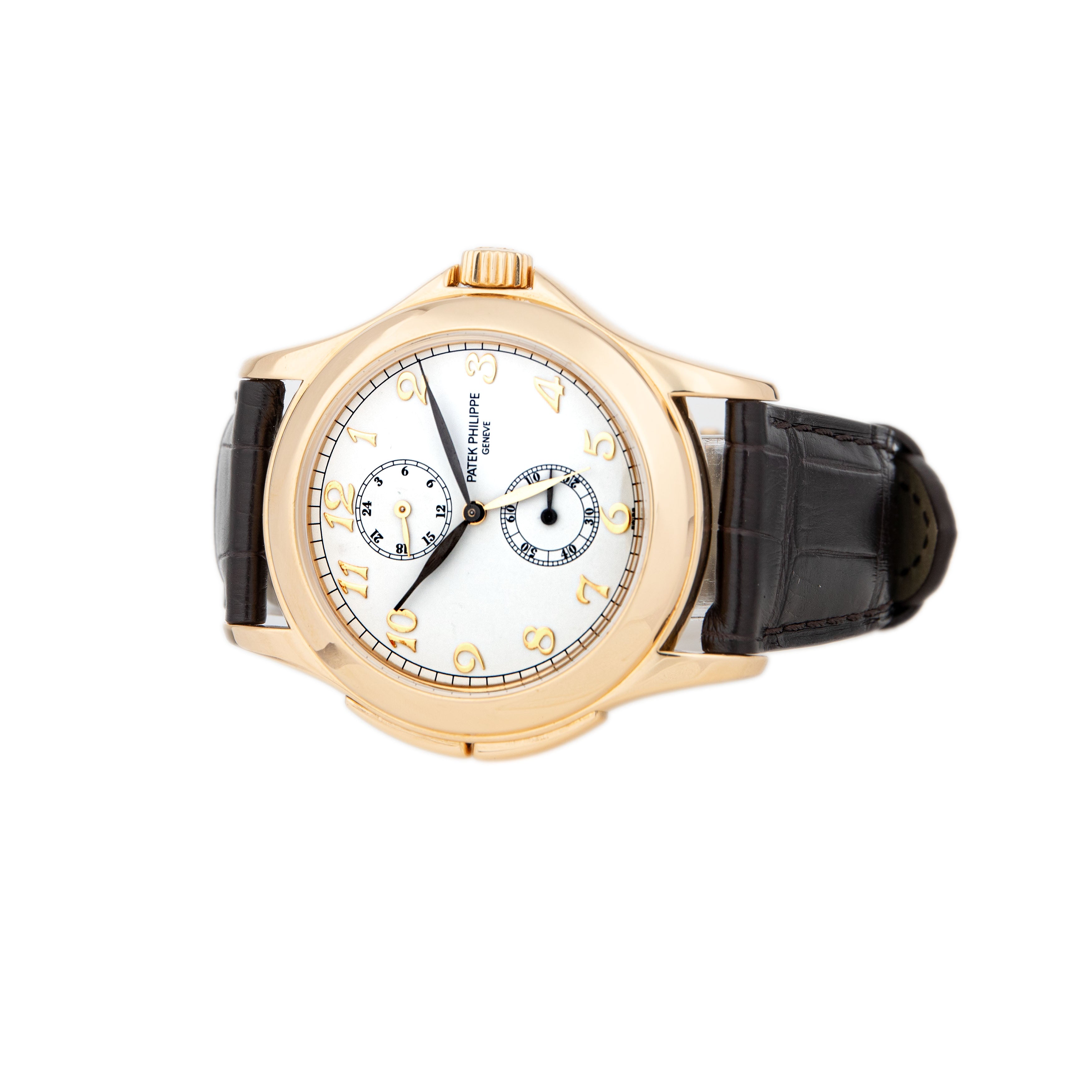 Patek Philippe Calatrava Travel Time Yellow Gold White Dial 37mm 5134J