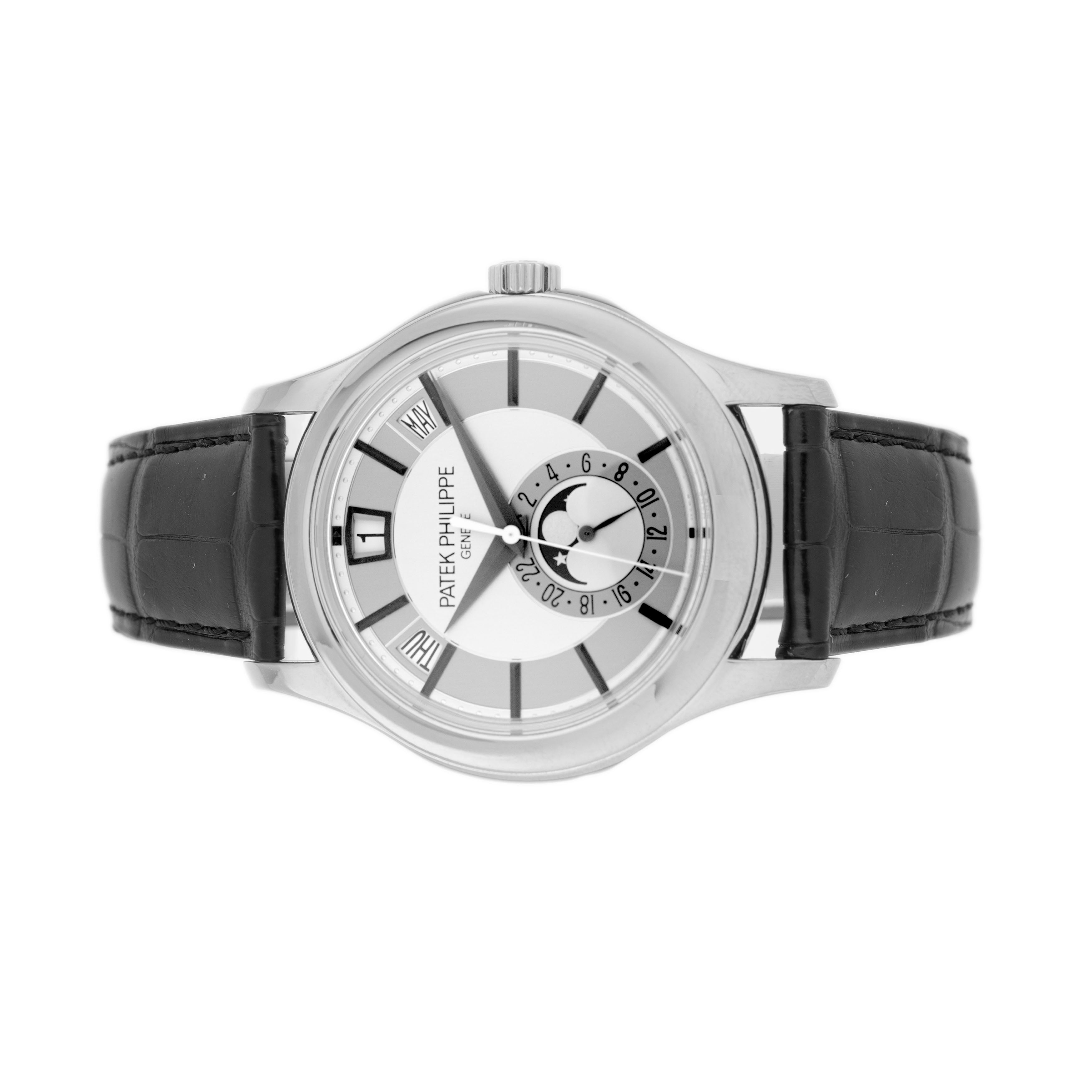 Patek Philippe Complications Annual Calendar White Gold Gray Dial 40mm 5205G-001