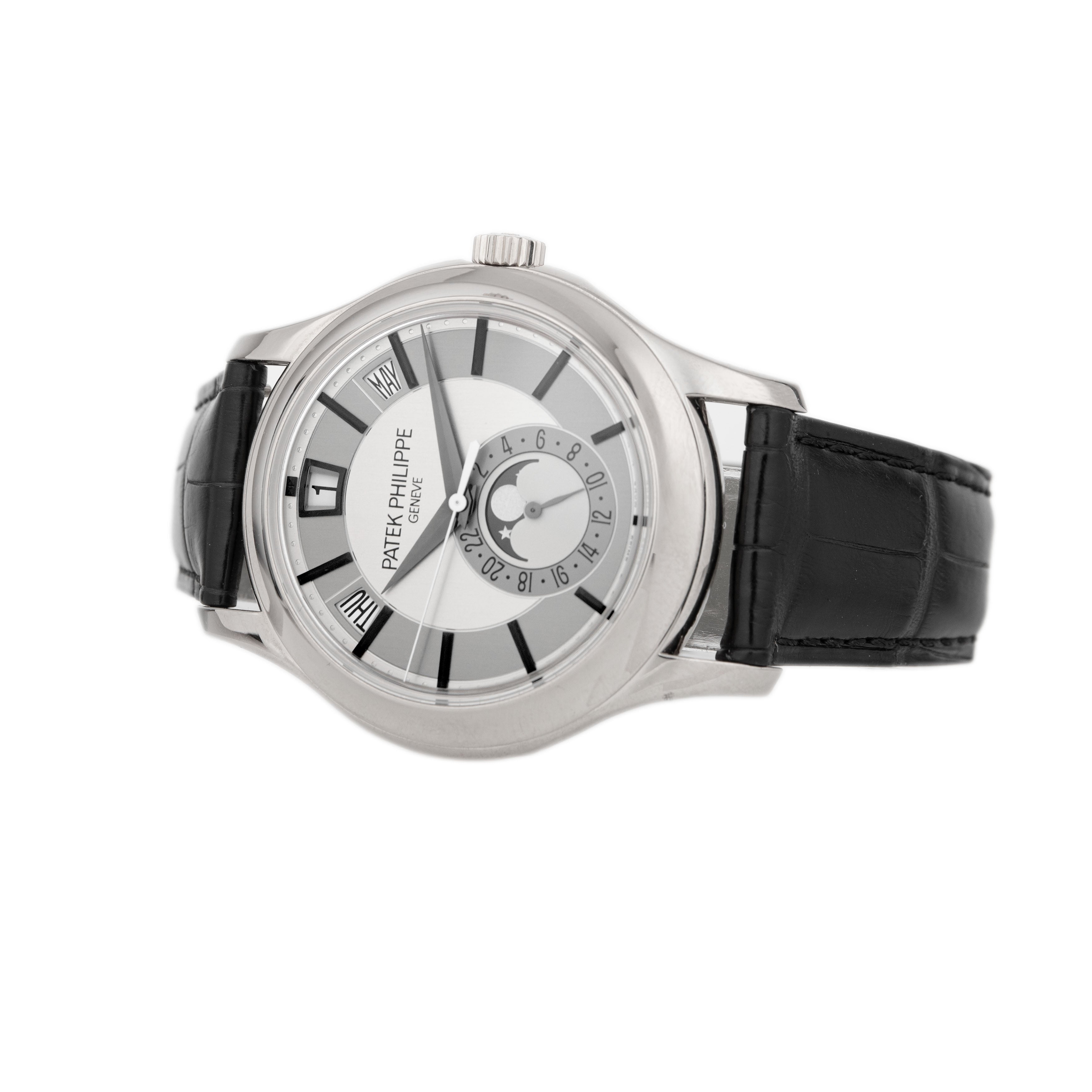 Patek Philippe Complications Annual Calendar White Gold Gray Dial 40mm 5205G-001