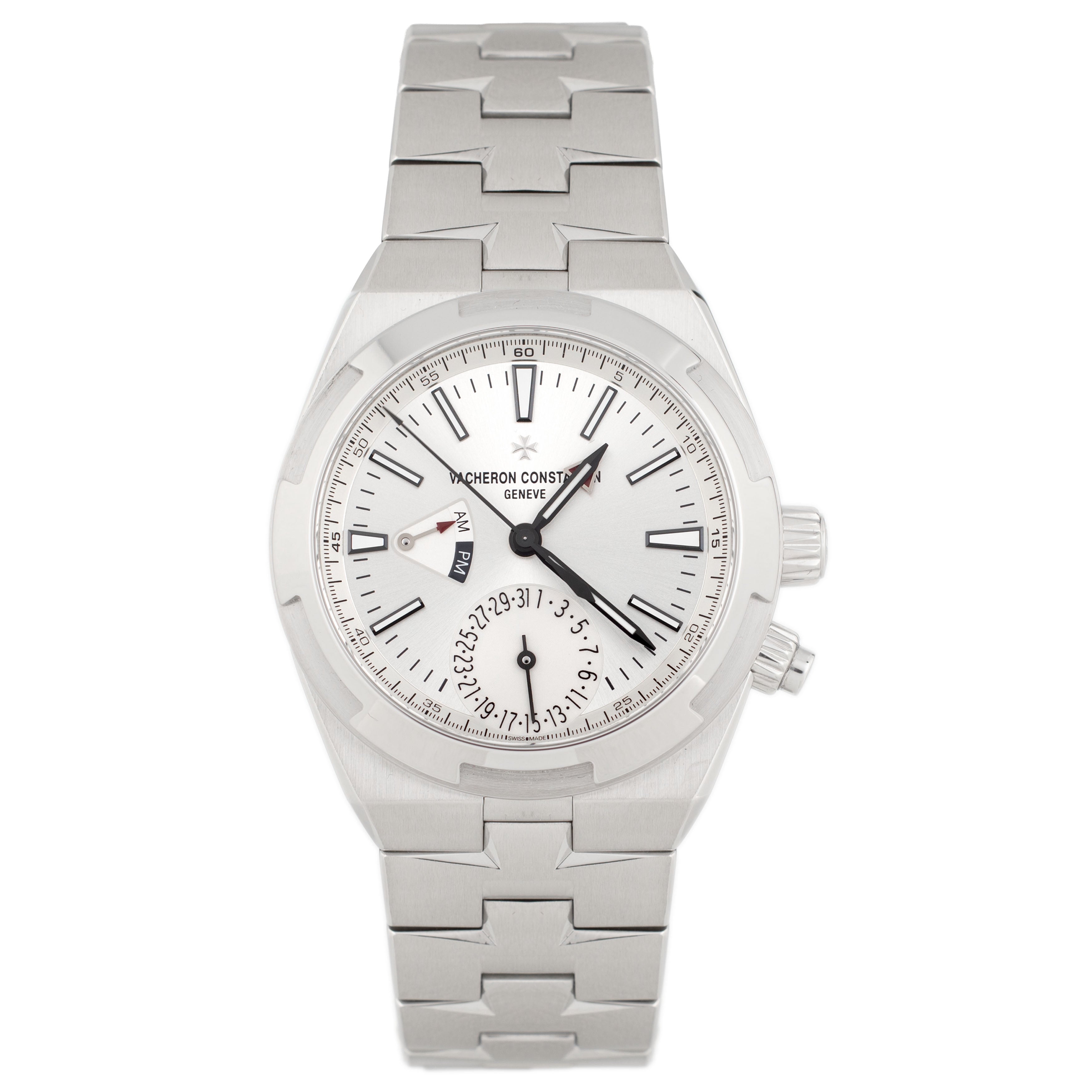 Vacheron Constantin Overseas Dual Time Stainless Steel Silver Dial 41mm 7900V/110A-B333 Full Set