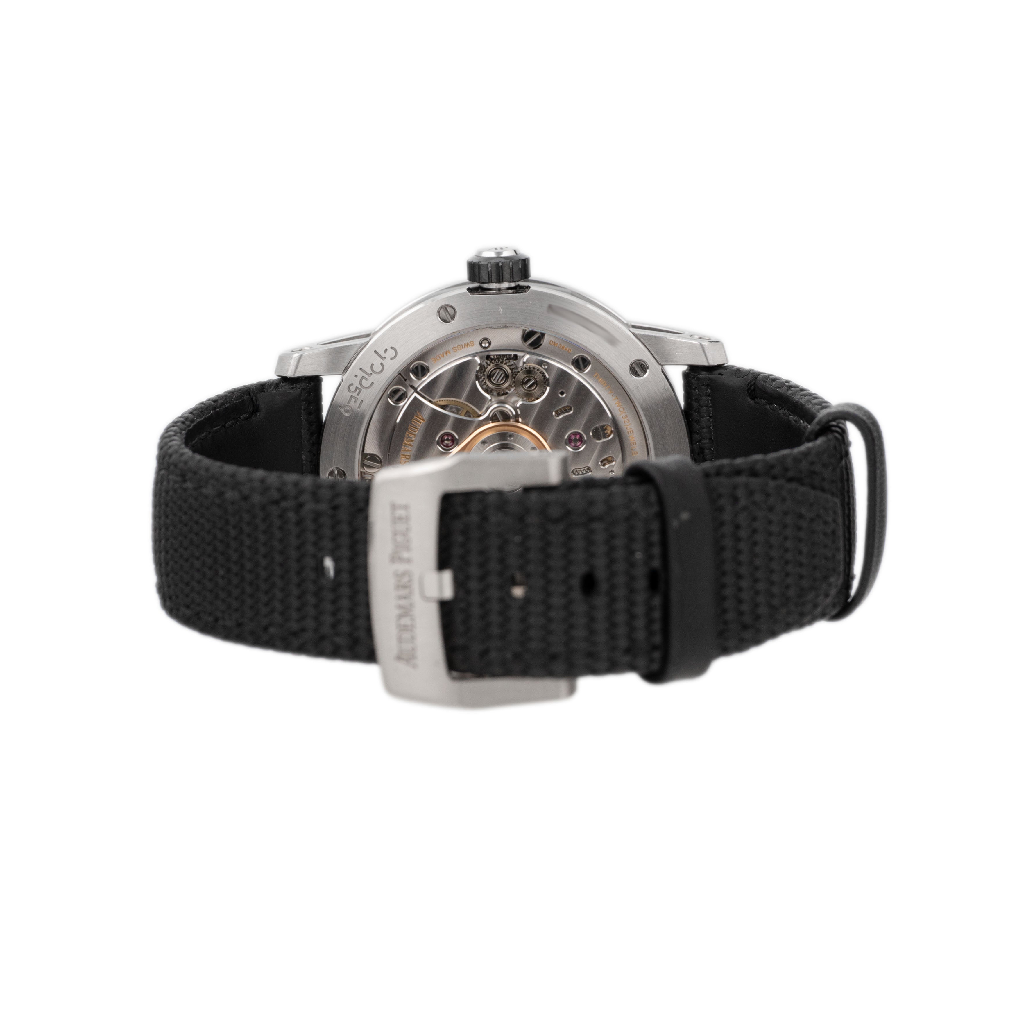 Audemars Piguet Code 11.59 Starwheel Ceramic & White Gold Blue Dial 41mm 15212NB.OO.A002KB.01-AB Full Set