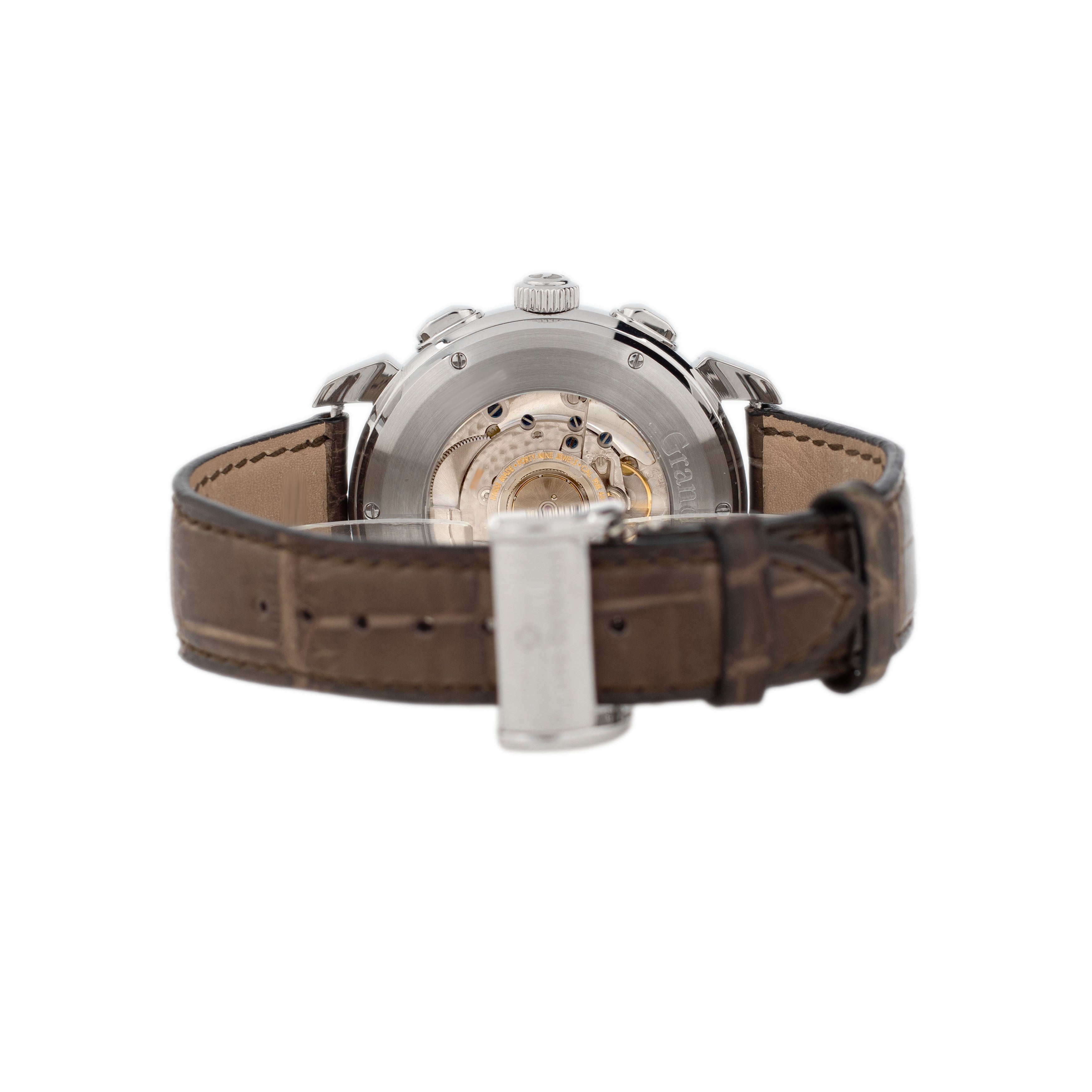 Pierre De Roche GrandCliff Retro Hours Stainless Steel Black Dial 42.5mm GRC10001ACI0-001CRO Full Set