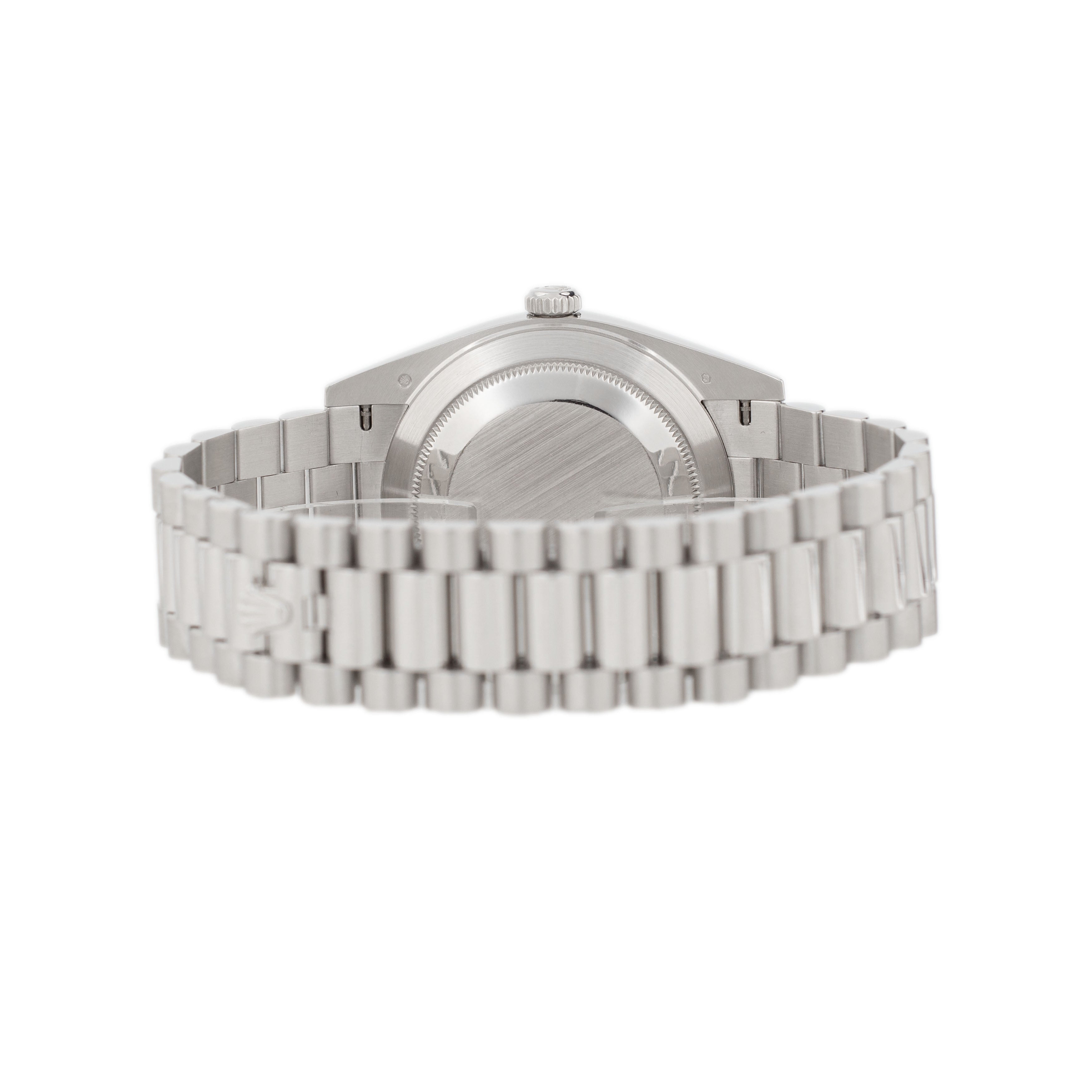 Rolex Day-Date 40 President Platinum Ice Blue Dial Smooth 40mm 228206 Full Set