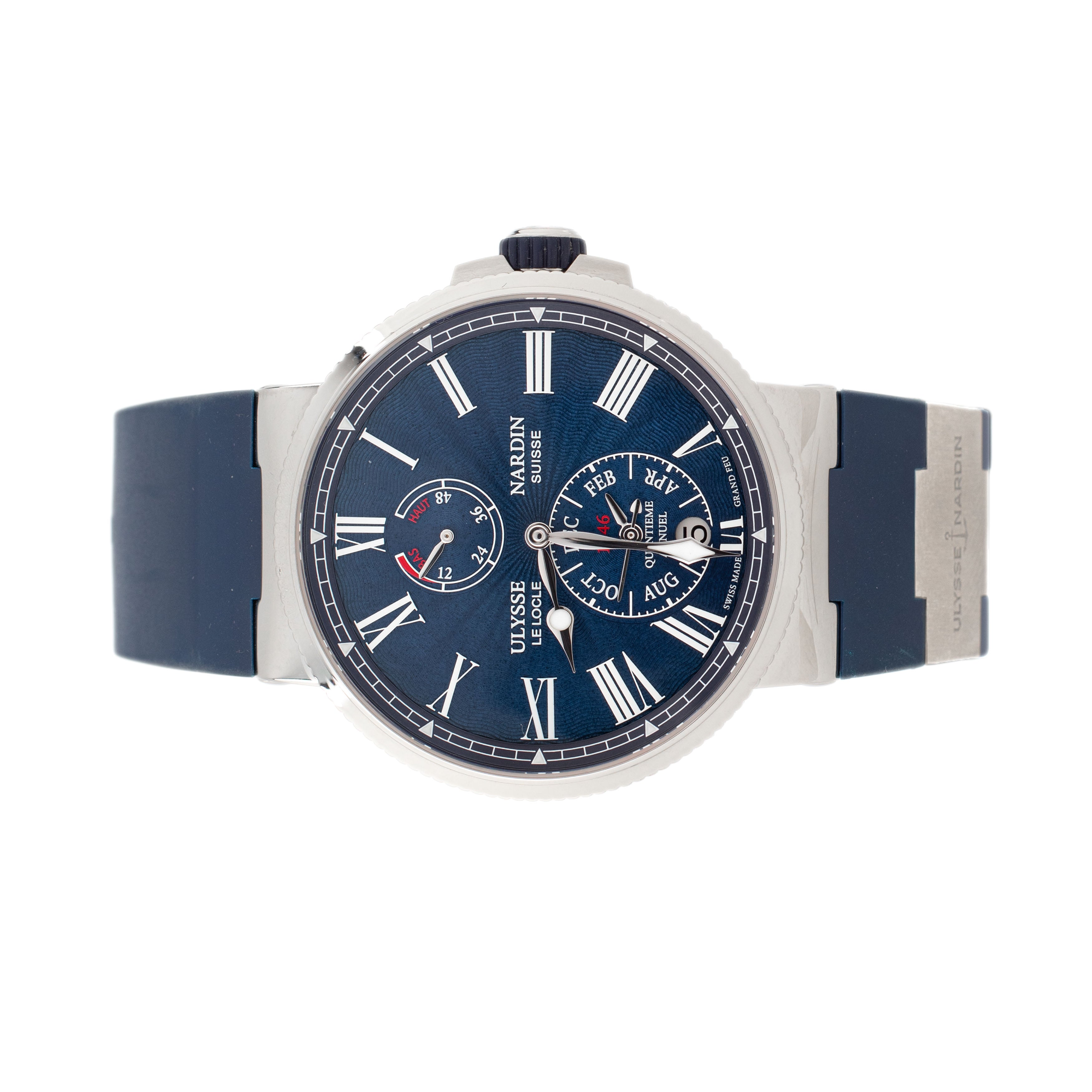 Ulysse Marine Marine Diver Annual Calendar Stainless Steel Blue Dial 43mm 1133-210/E3