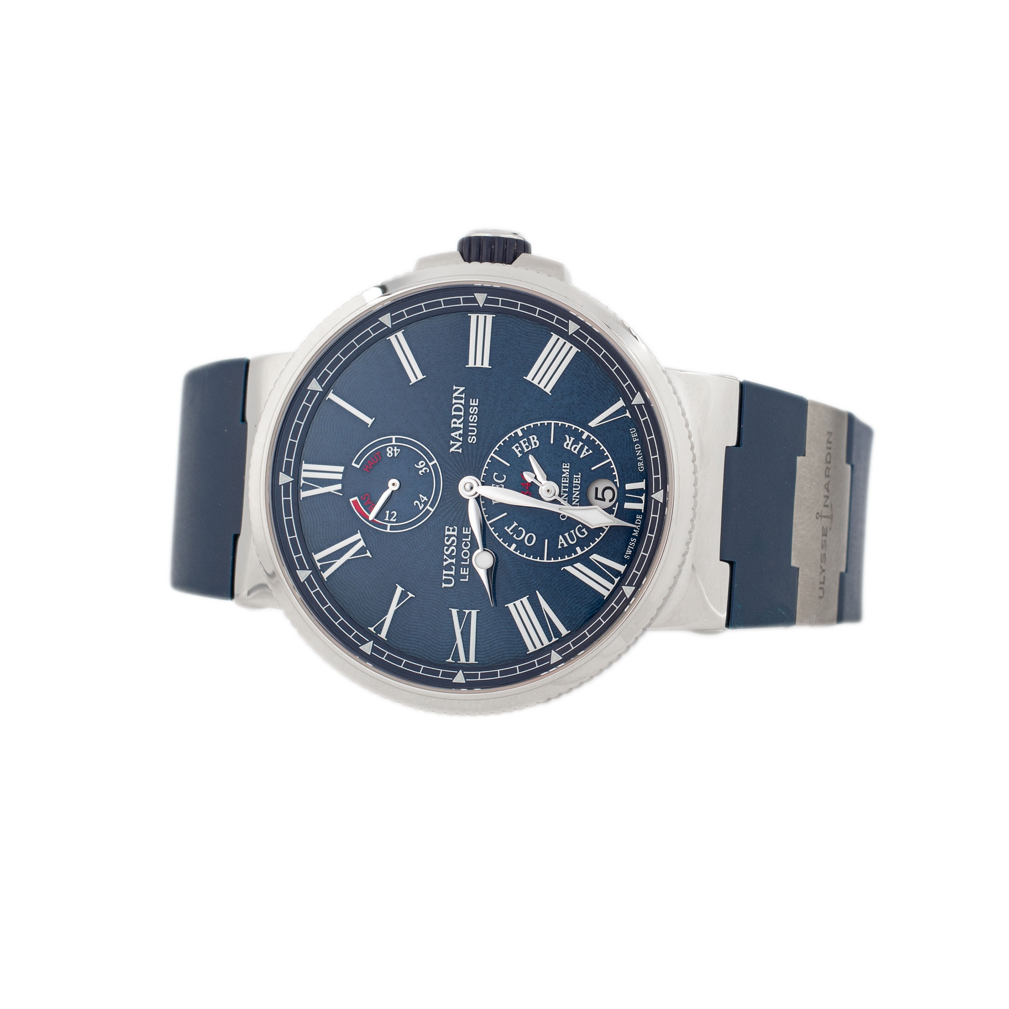 Ulysse Marine Marine Diver Annual Calendar Stainless Steel Blue Dial 43mm 1133-210/E3