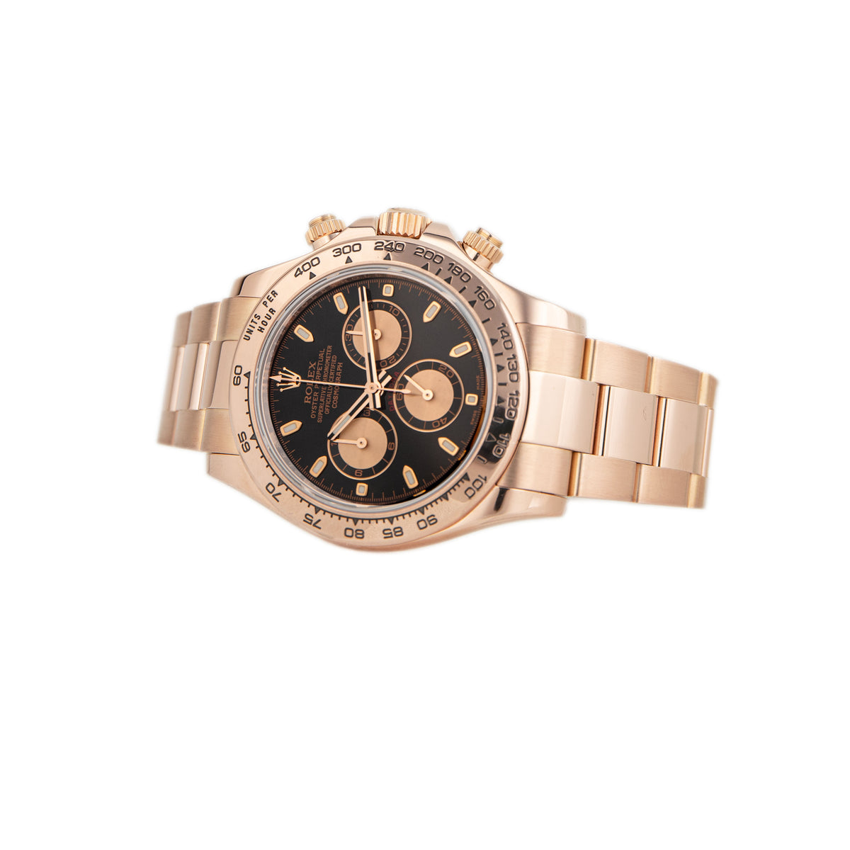 Rolex Cosmograph Daytona Rose Gold Black Dial 40mm 116505