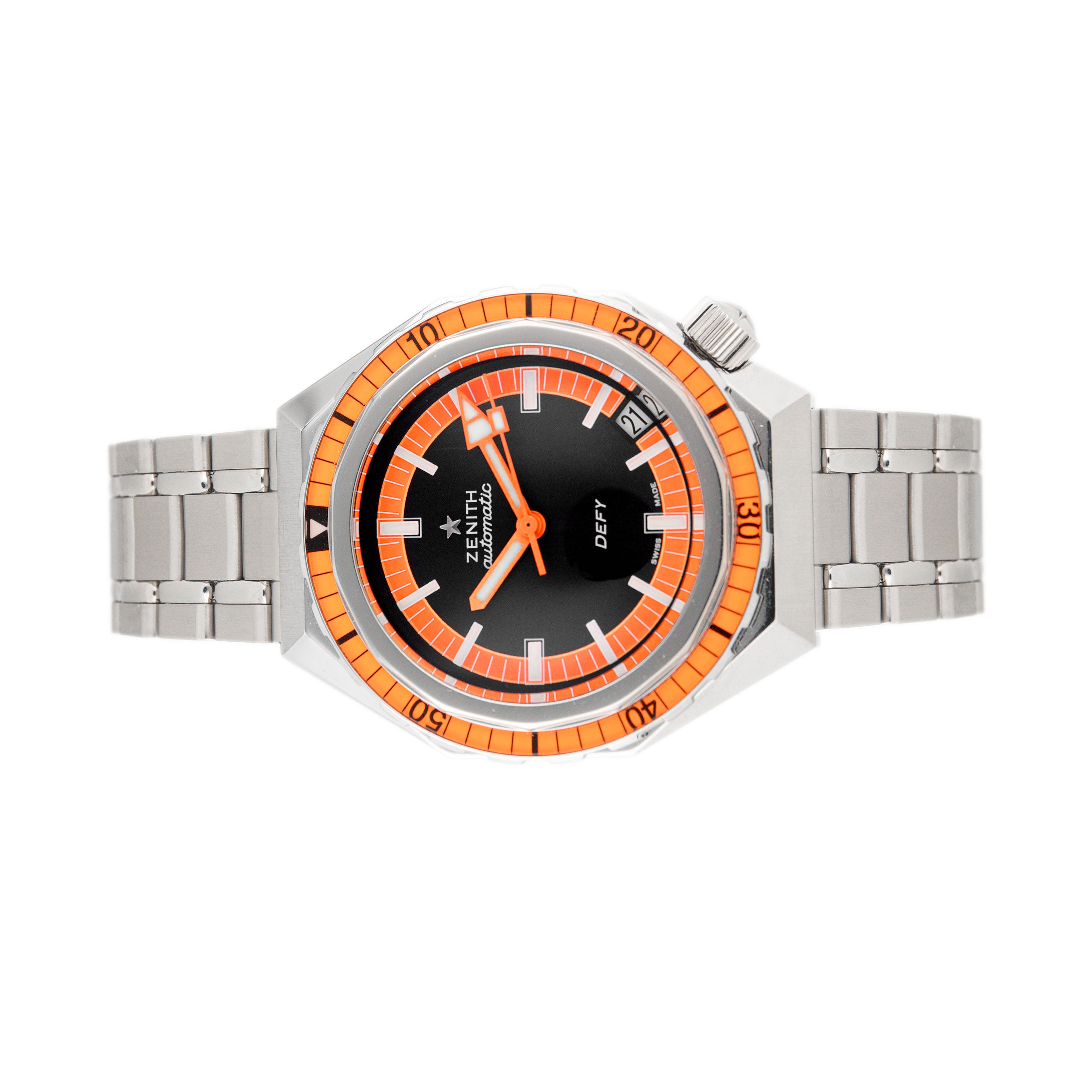 Zenith Defy Revival Stainless Steel Black Dial 37mm 03.A3648.670 Full Set