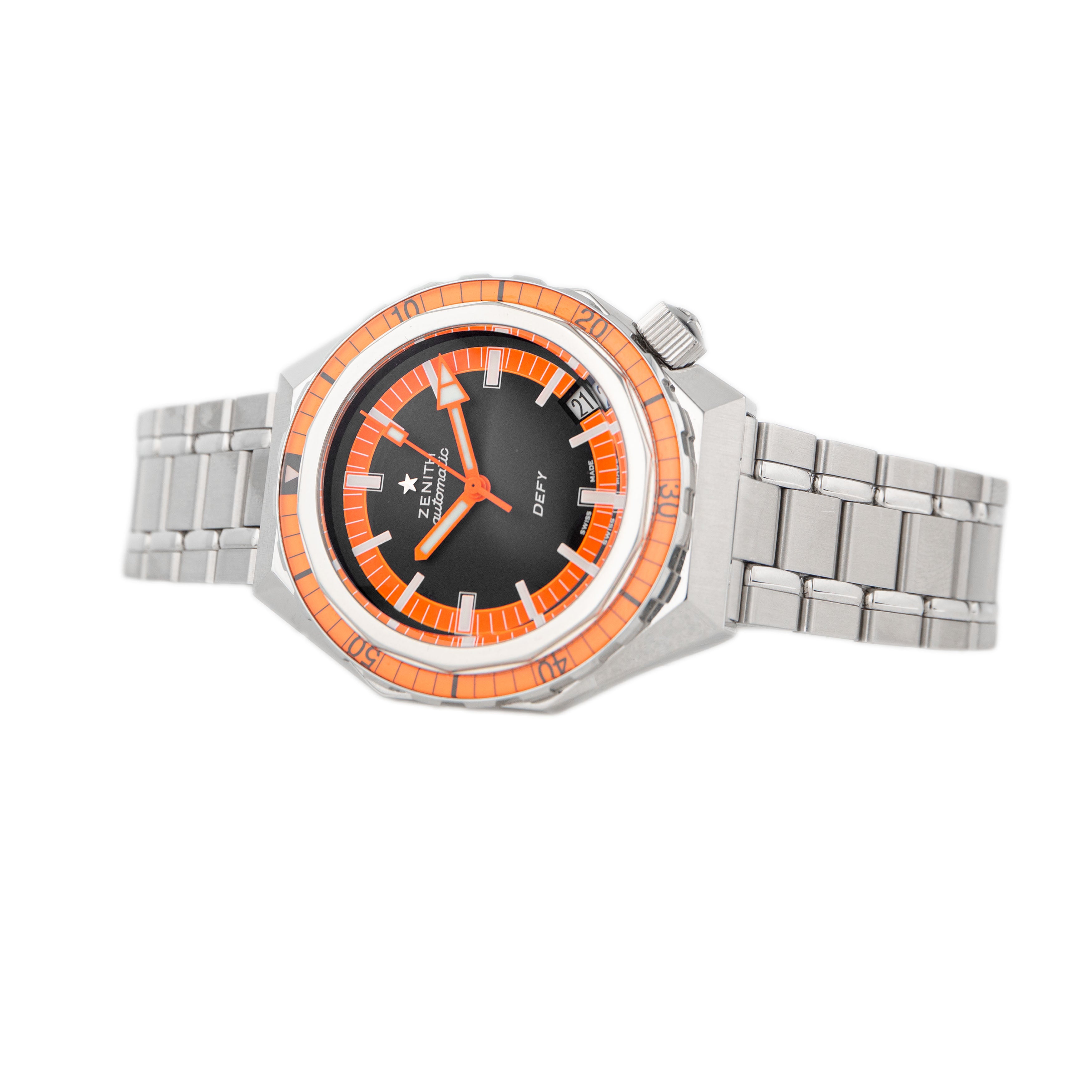 Zenith Defy Revival Stainless Steel Black Dial 37mm 03.A3648.670 Full Set