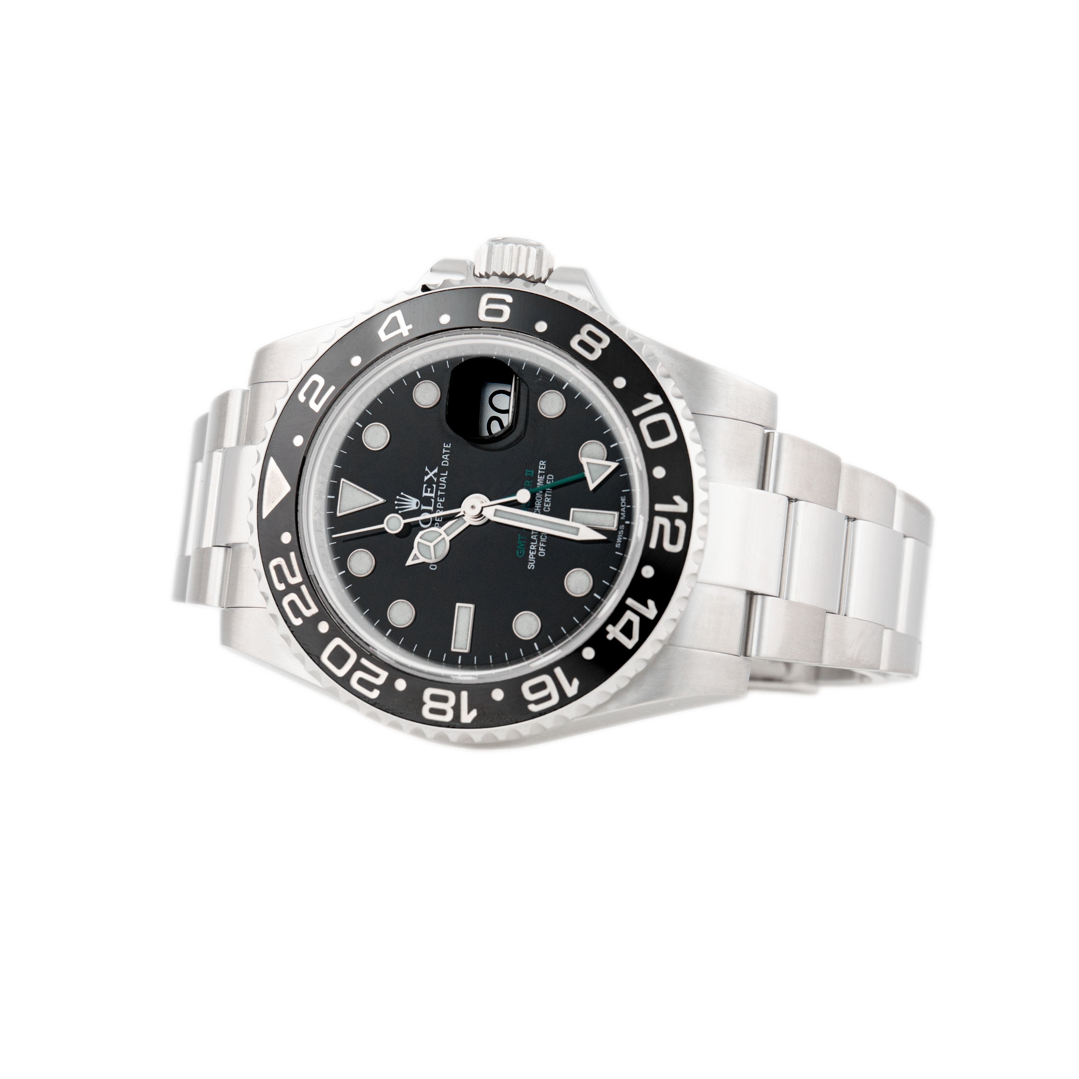 Rolex GMT-Master II Stainless Steel Black Dial 40mm 116710LN Full Set