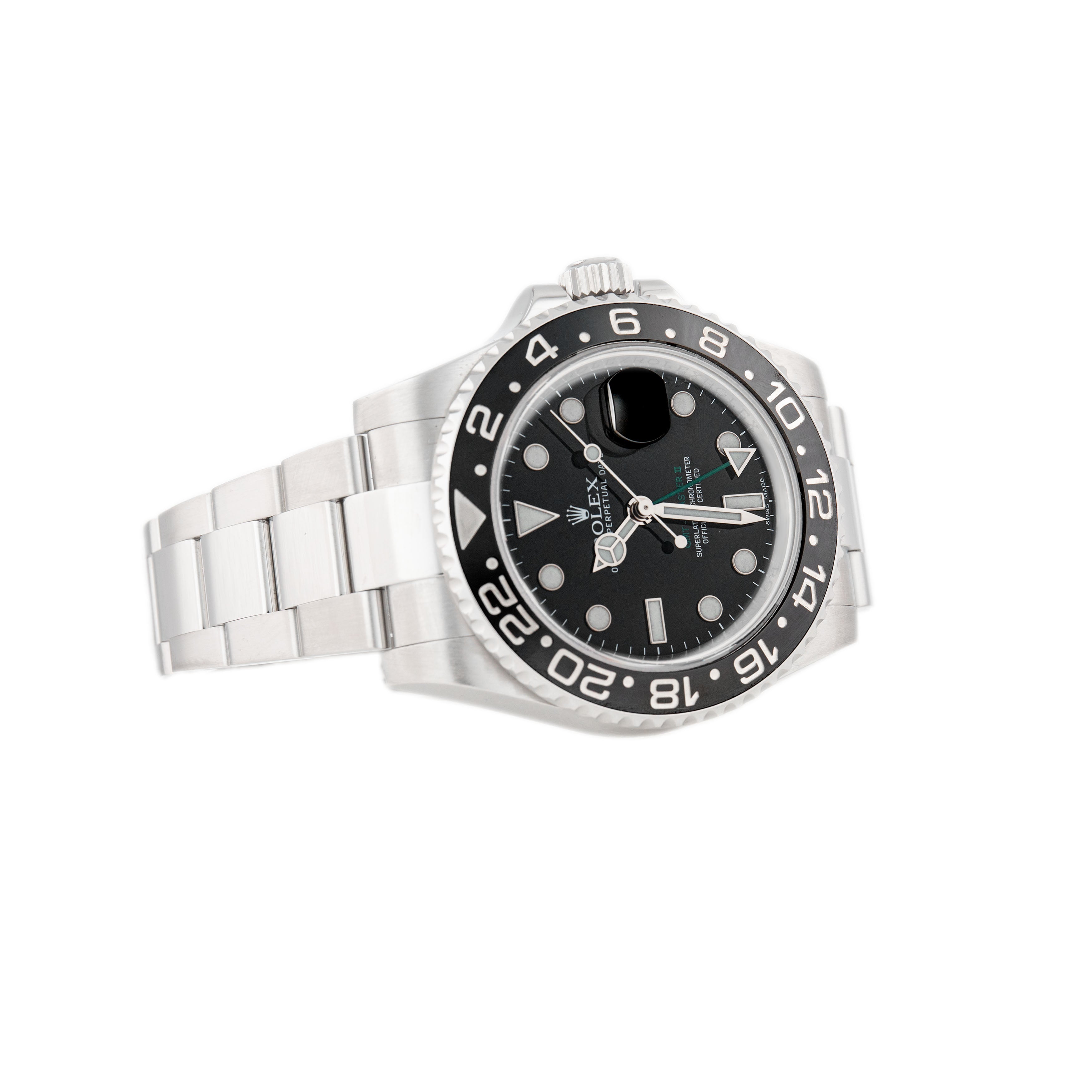 Rolex GMT-Master II Stainless Steel Black Dial 40mm 116710LN Full Set
