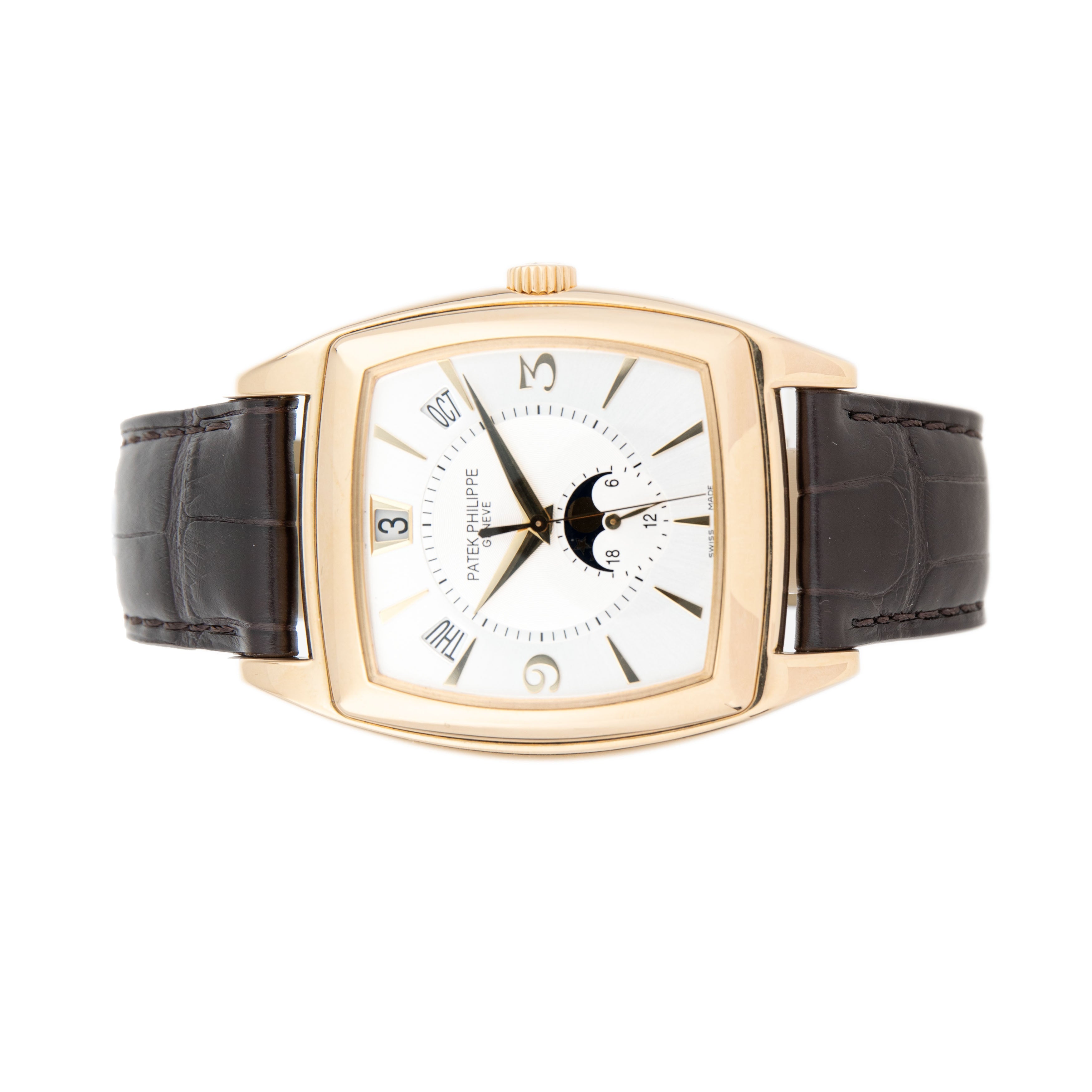 Patek Philippe Gondolo Annual Calendar Yellow Gold Silver Dial 51X38mm 5135J-001