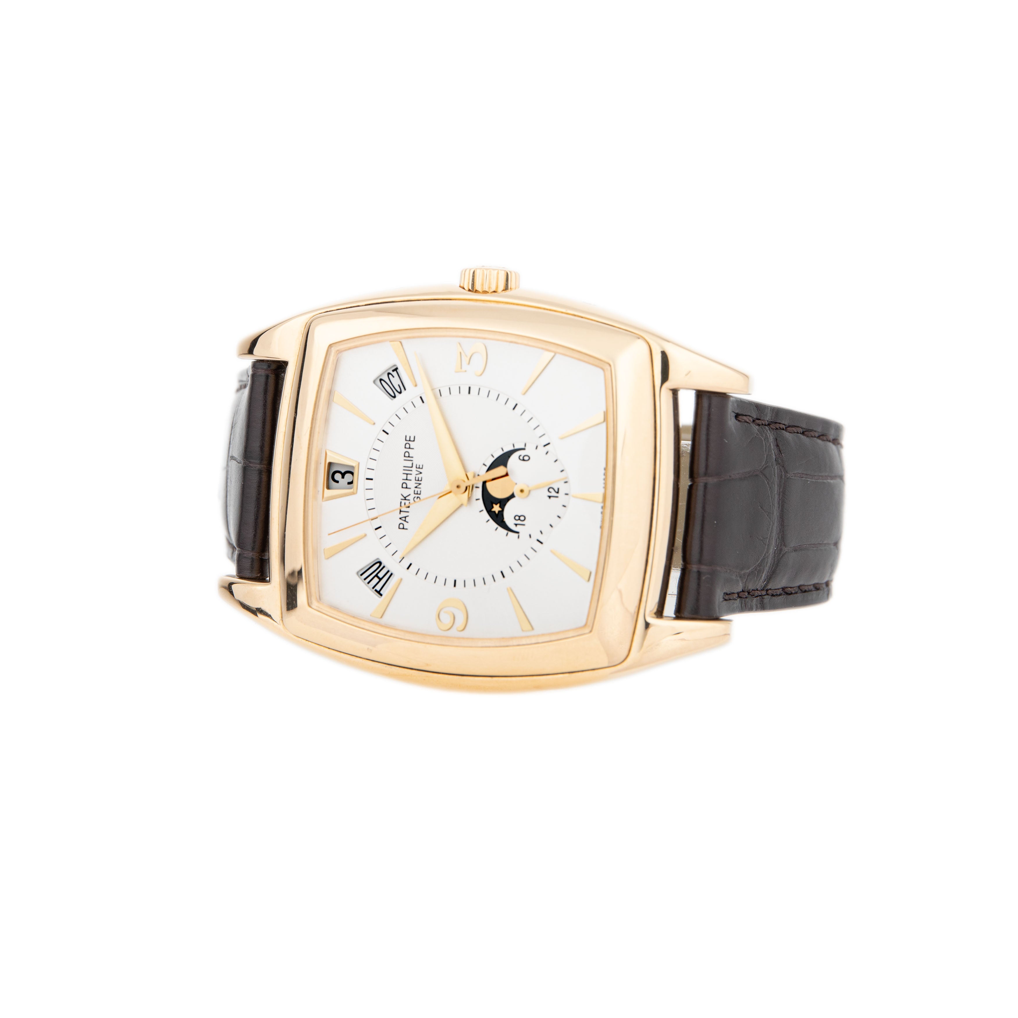 Patek Philippe Gondolo Annual Calendar Yellow Gold Silver Dial 51X38mm 5135J-001