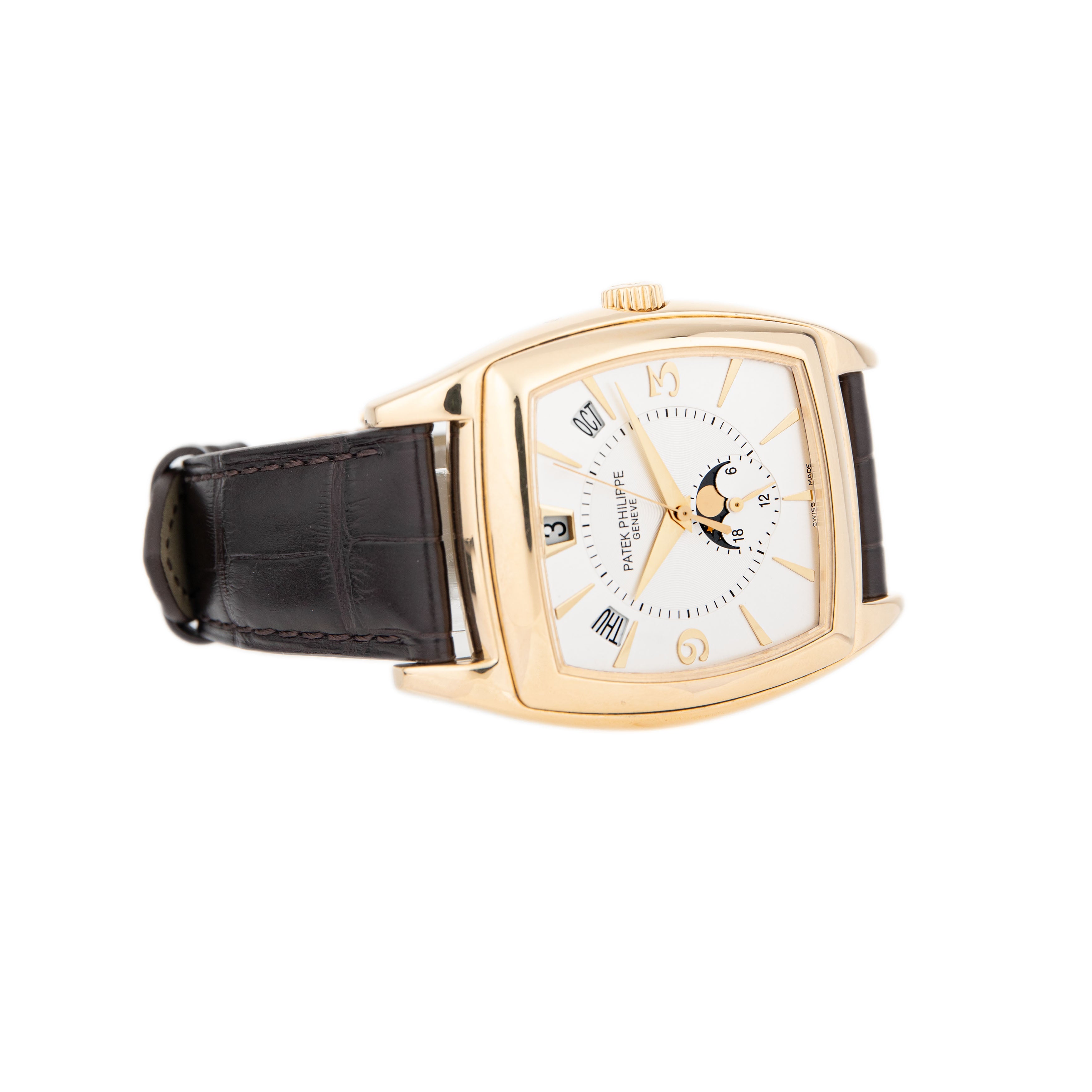 Patek Philippe Gondolo Annual Calendar Yellow Gold Silver Dial 51X38mm 5135J-001