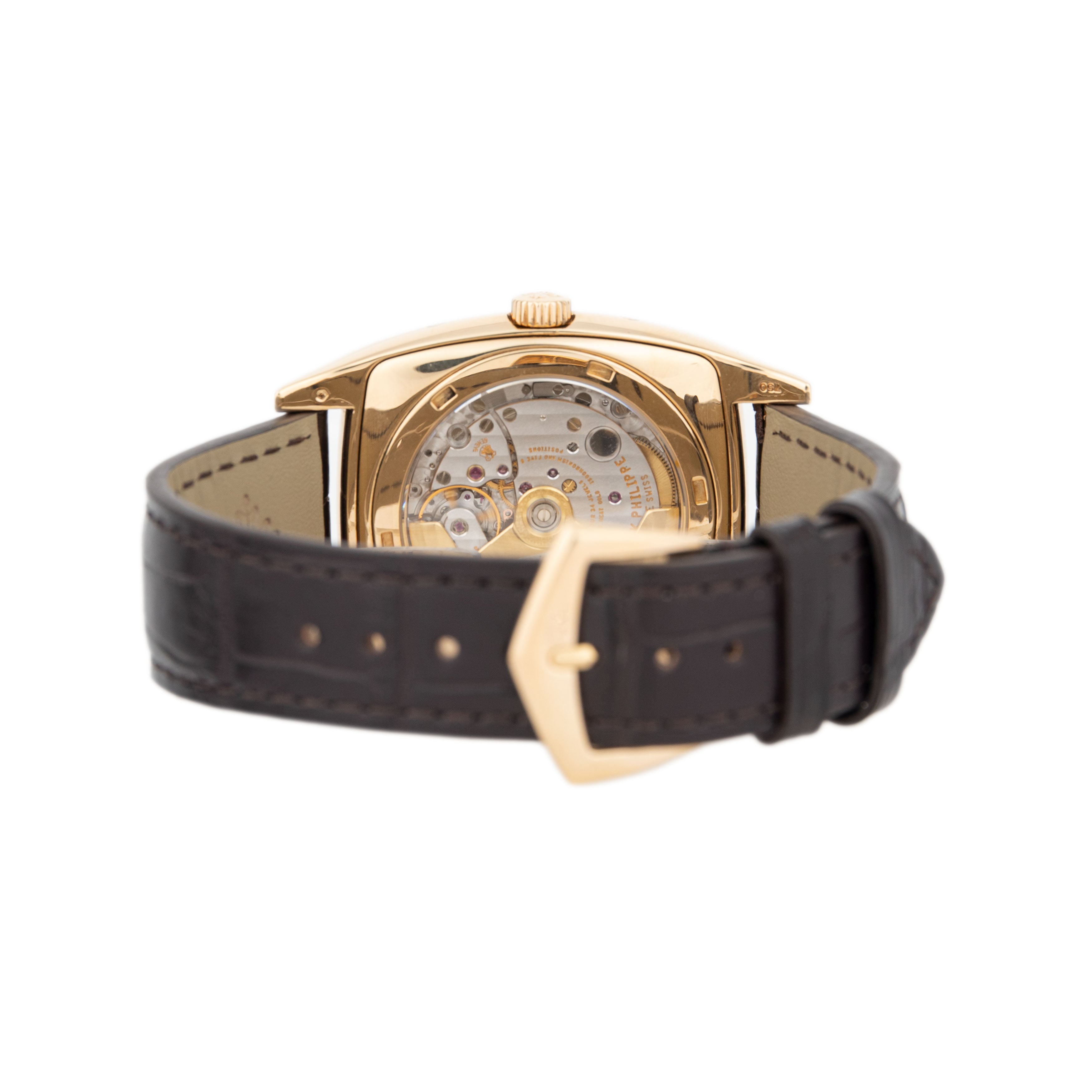 Patek Philippe Gondolo Annual Calendar Yellow Gold Silver Dial 51X38mm 5135J-001