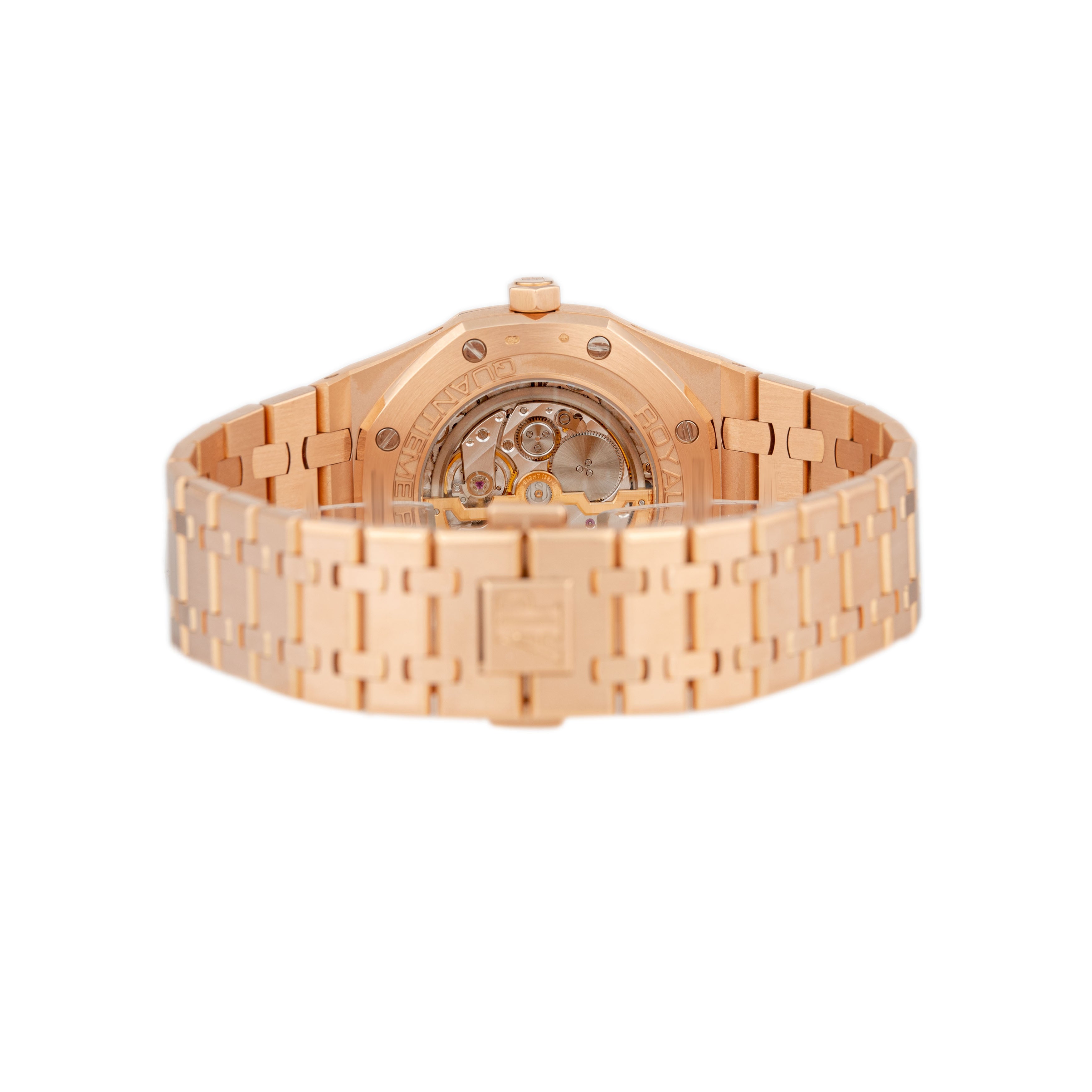 Audemars Piguet Royal Oak Perpetual Calendar Rose Gold Blue Dial 41mm 26574OR.OO.1220OR.03 Full Set