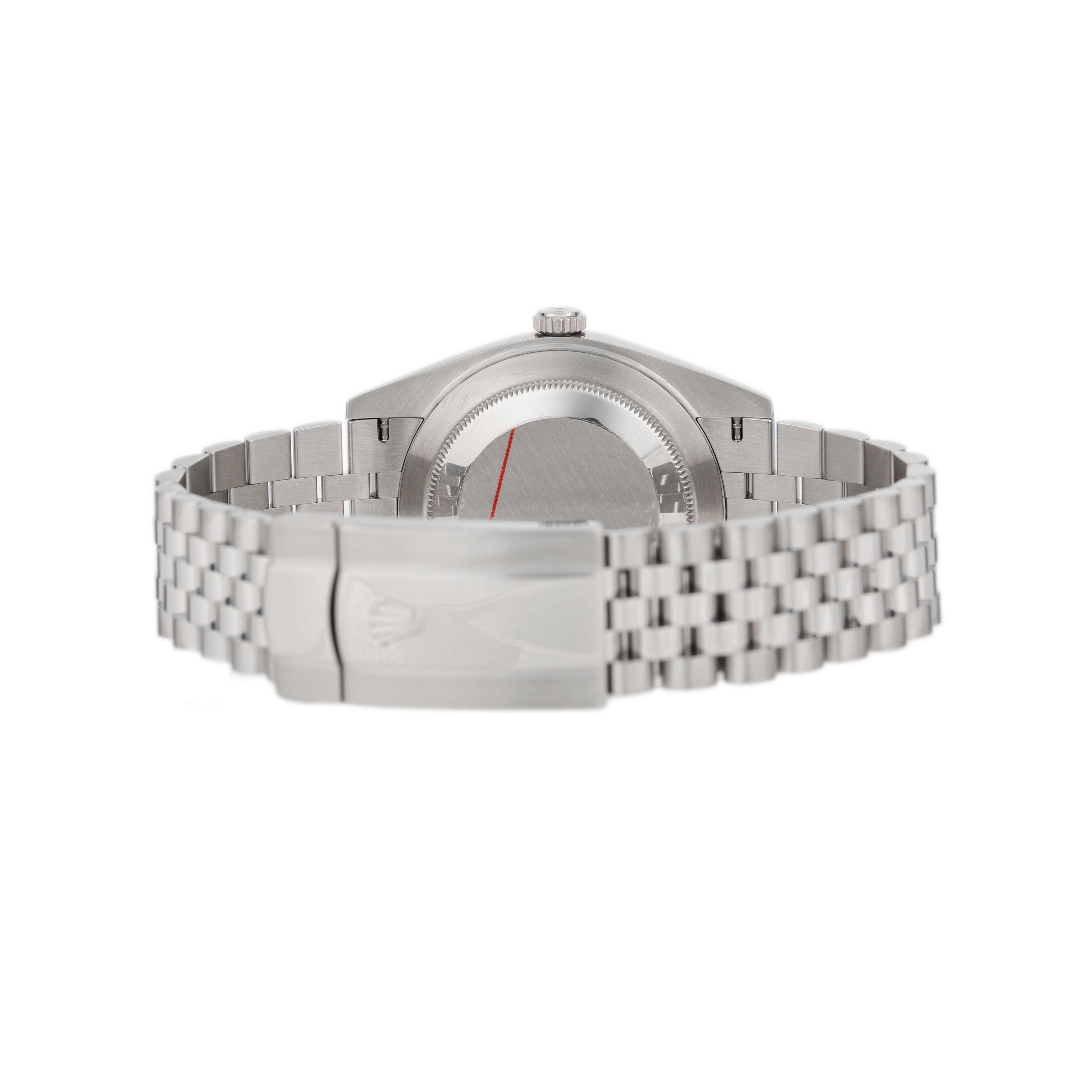 Rolex Datejust 41 Stainless Steel Silver Dial 41mm Fluted Jubilee 126334 Full Set