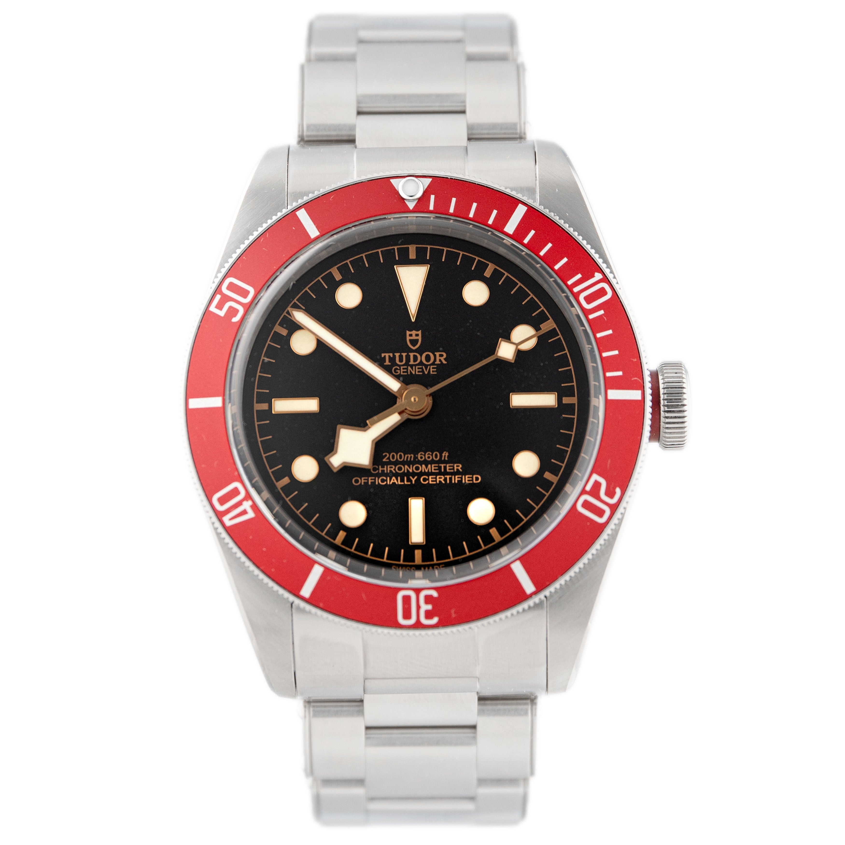 Tudor Black Bay Red Stainless Steel Black Dial 41mm 79230R Full Set