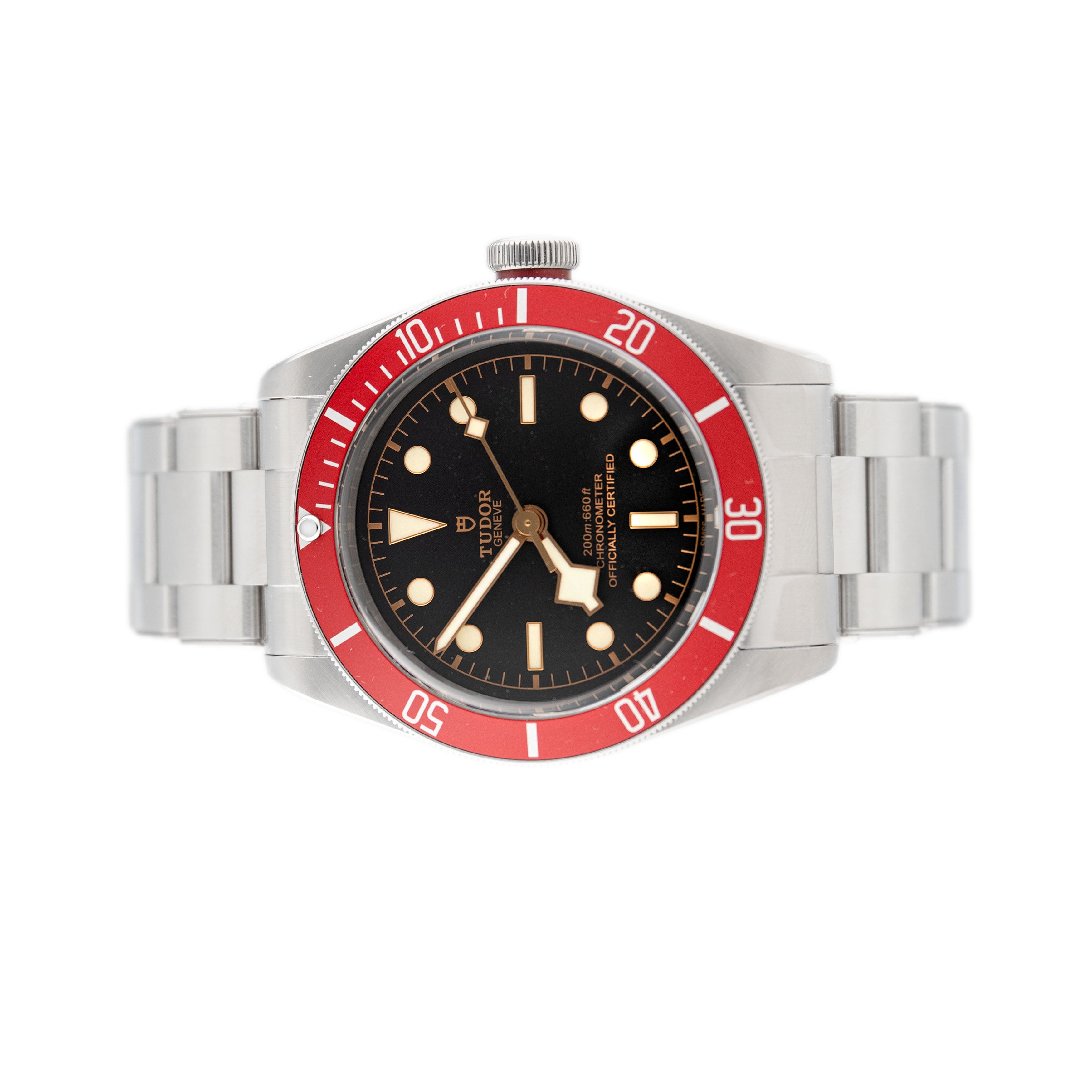 Tudor Black Bay Red Stainless Steel Black Dial 41mm 79230R Full Set