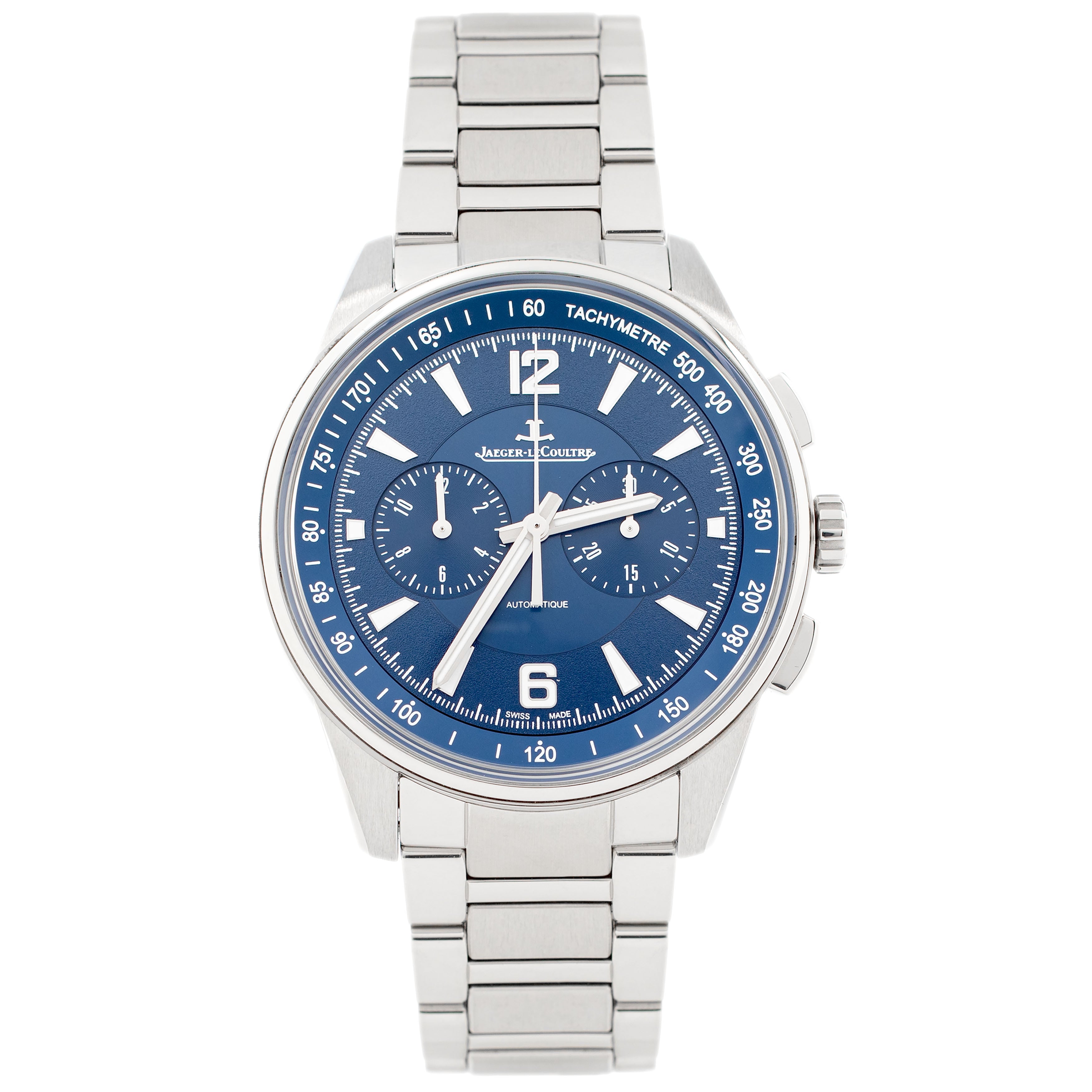 Jaeger-LeCoultre Polaris Chronograph Stainless Steel Blue Dial 42mm Q9028180 Full Set