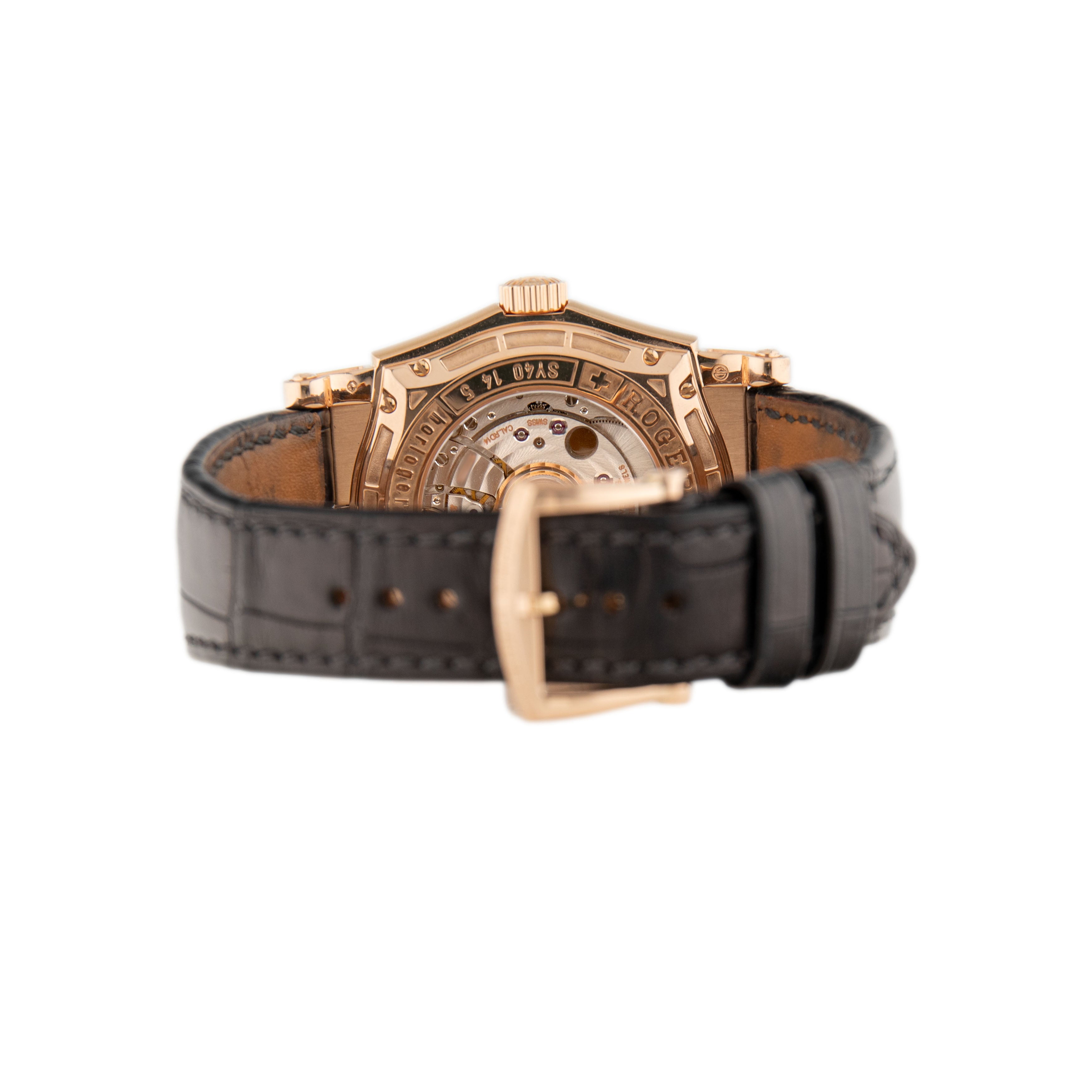 Roger Dubuis Sympathie Rose Gold White Dial 41mm SY40 14 5