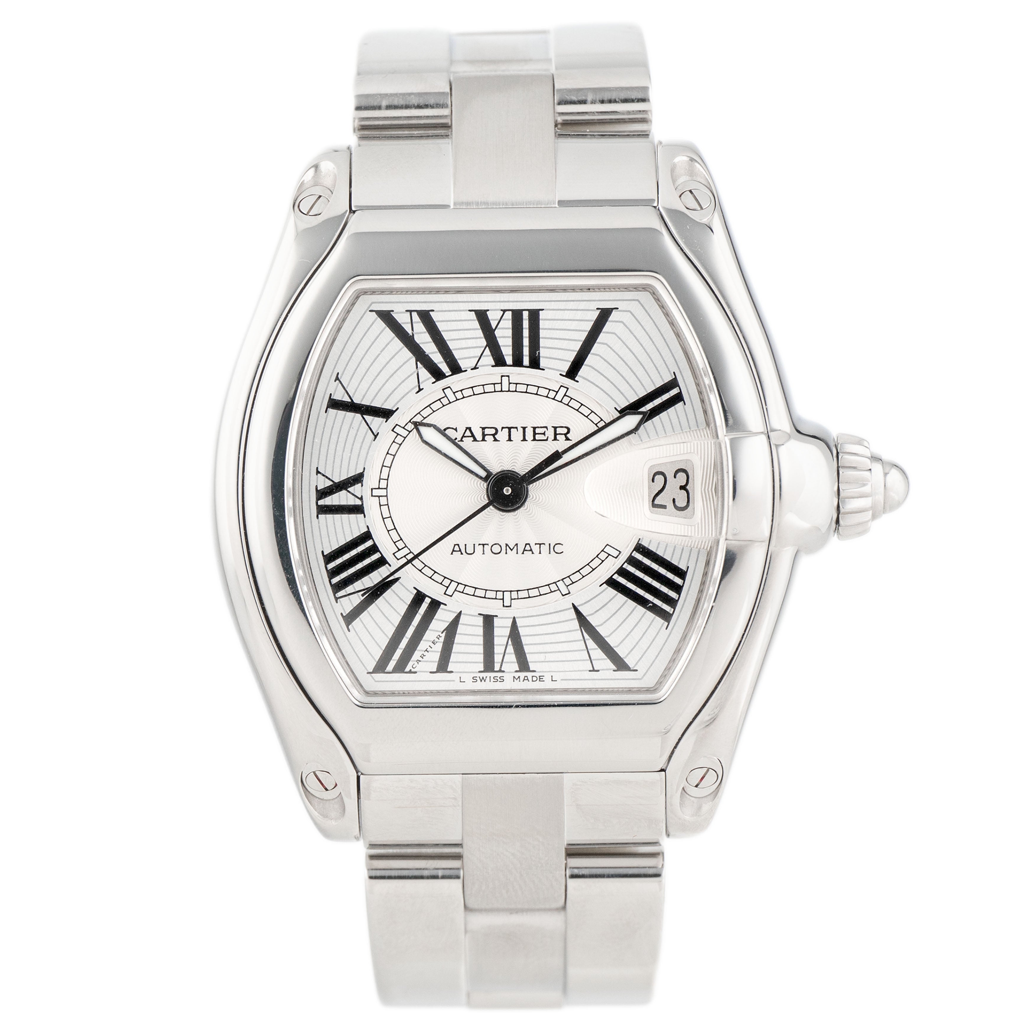 Cartier Roadster Stainless Steel Silver Dial 37x44mm 2510