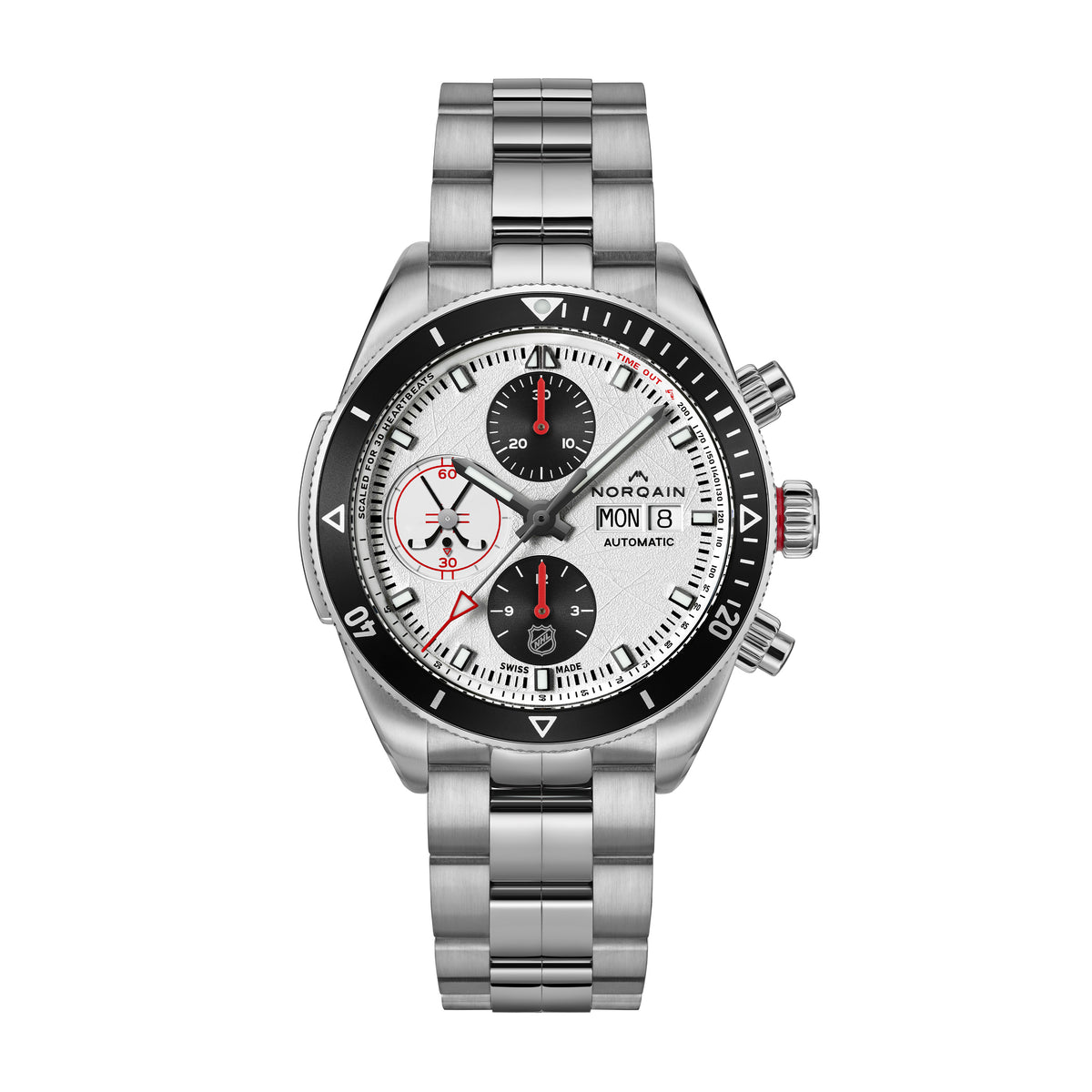 Norqain Adventure Chrono 41mm NHL Limited Edition Watch, 41mm White Dial, N1500.17S05.W01.S01