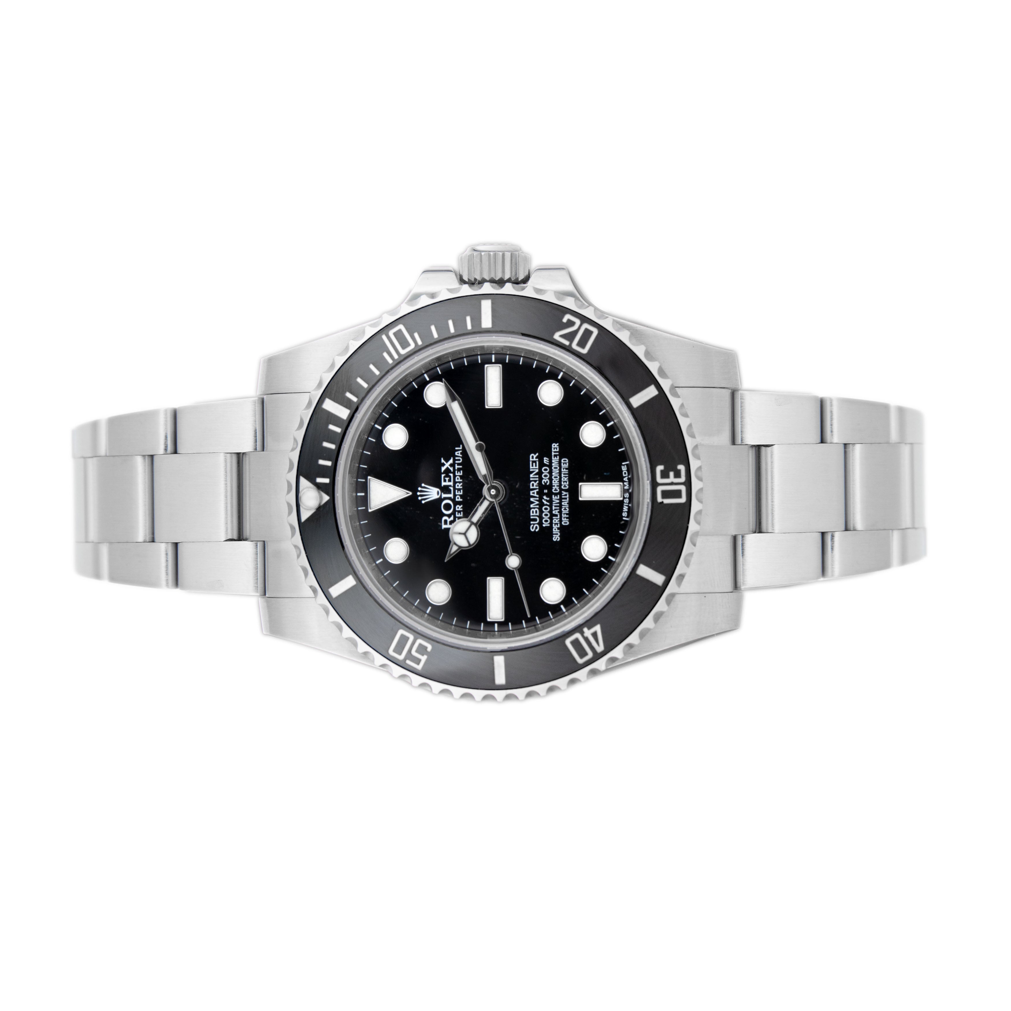 Rolex Submariner Stainless Steel Black Dial 40mm 114060 Full Set