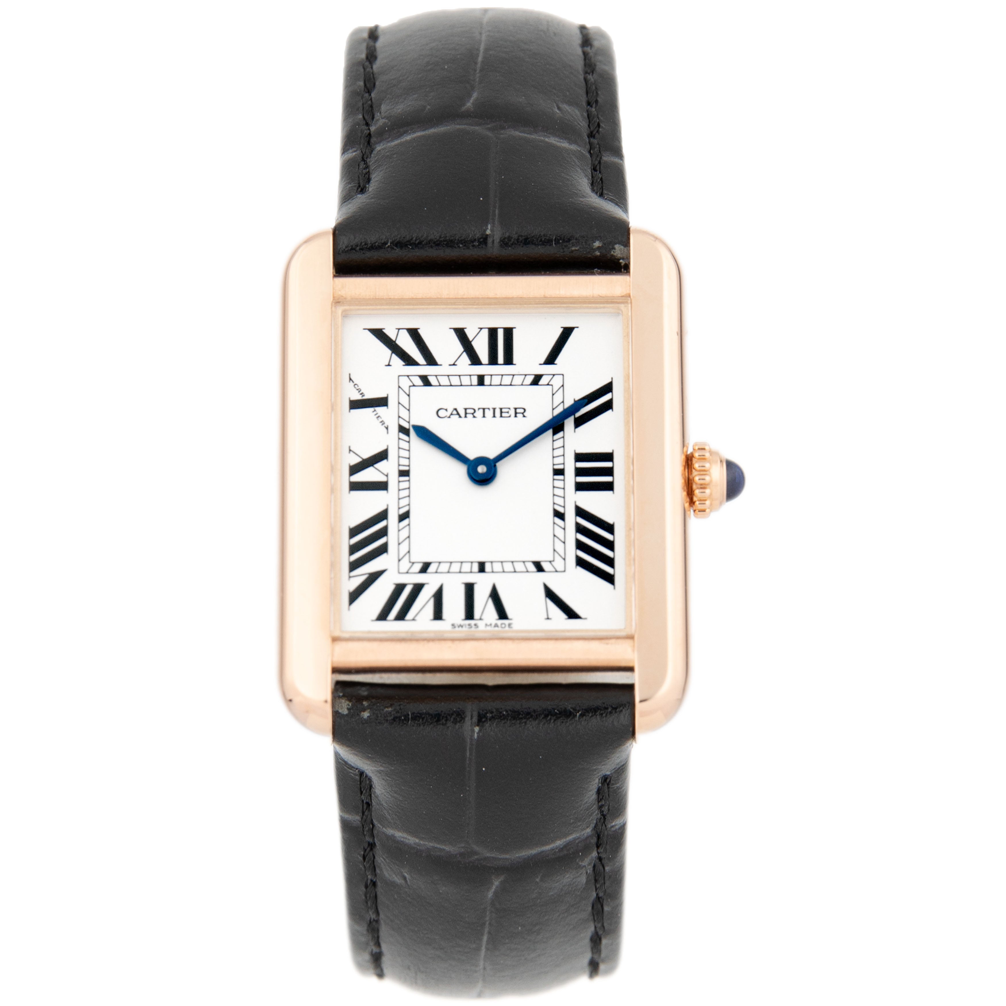 Cartier Tank Solo Rose Gold 24mm White Dial W5200024 Full set