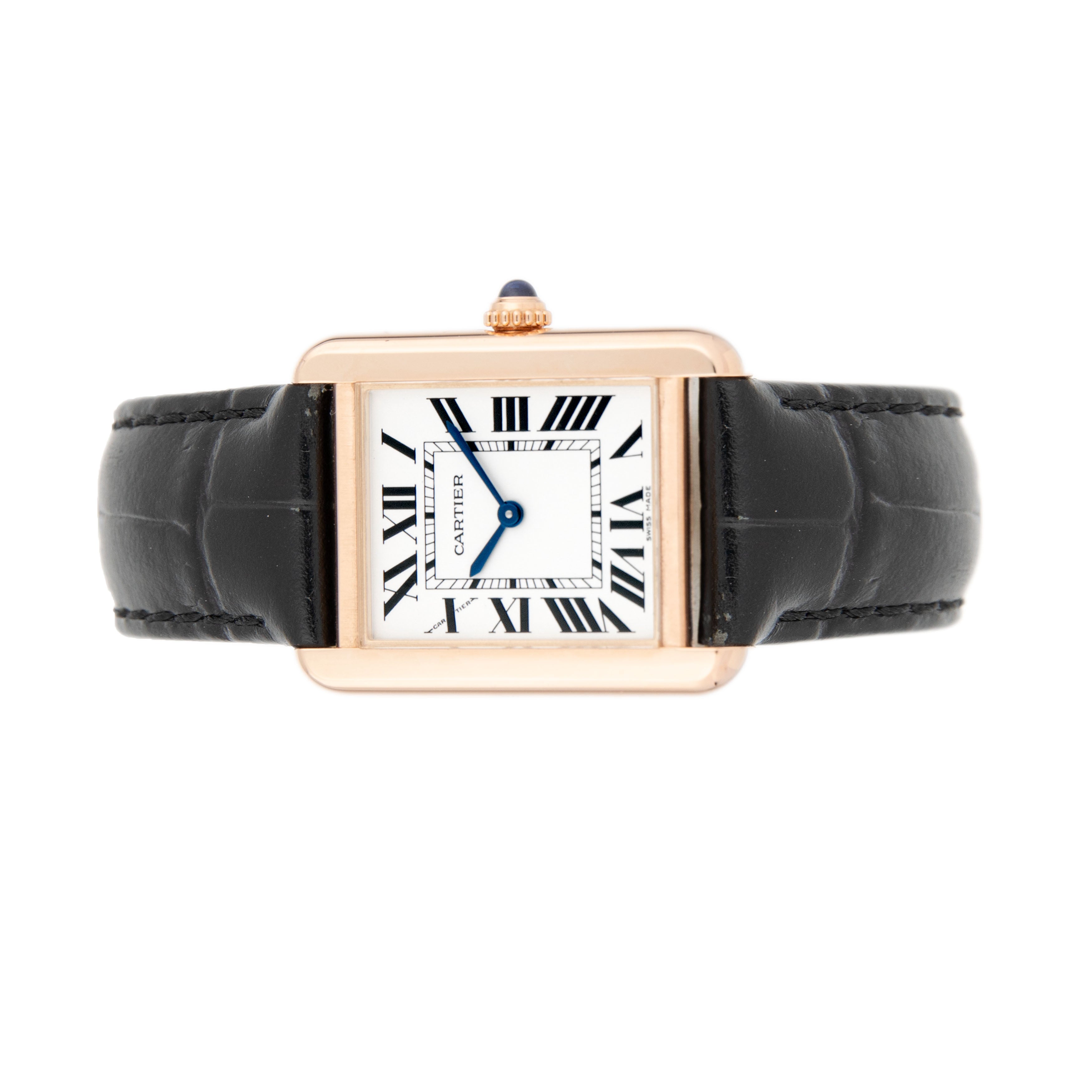 Cartier Tank Solo Rose Gold 24mm White Dial W5200024 Full set