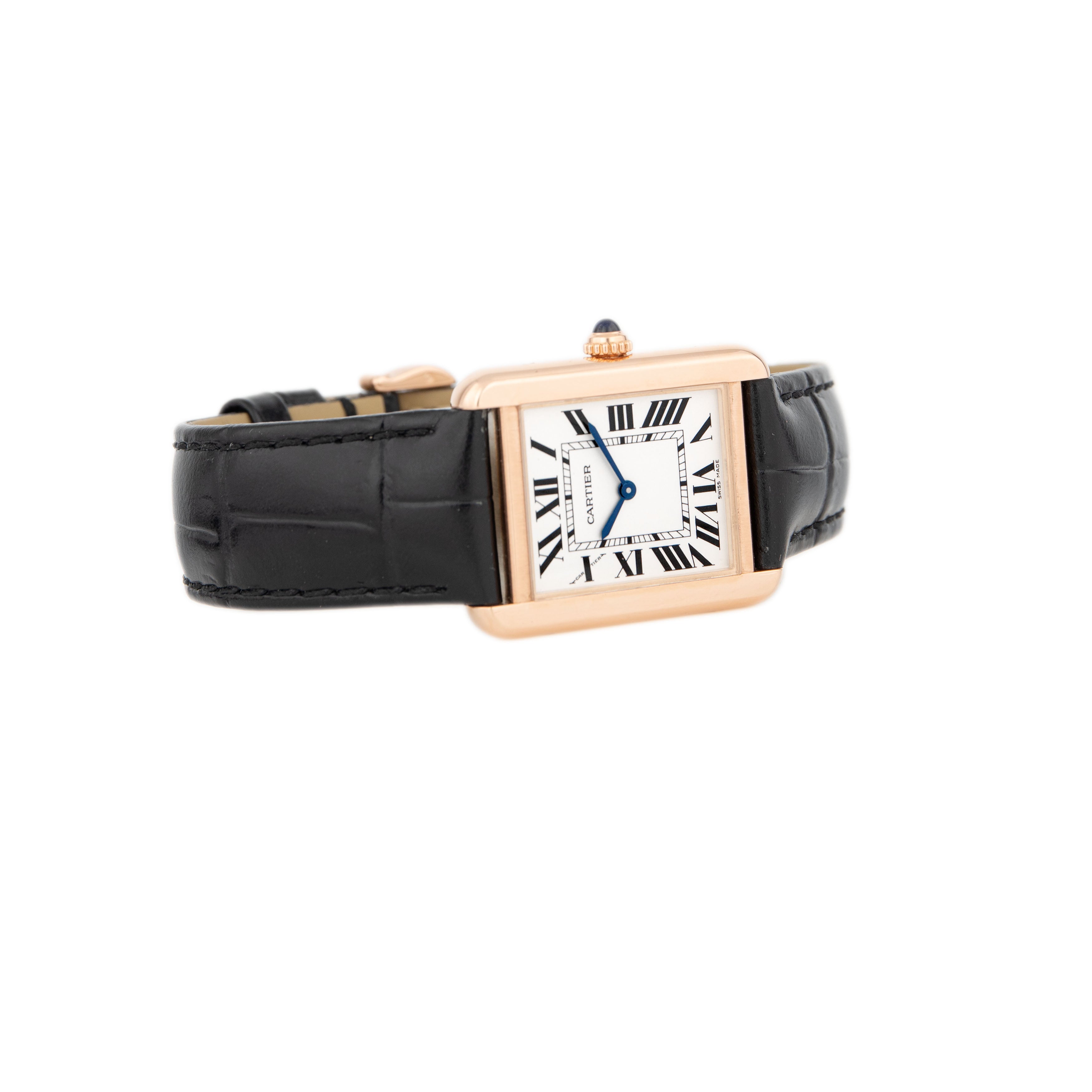Cartier Tank Solo Rose Gold 24mm White Dial W5200024 Full set