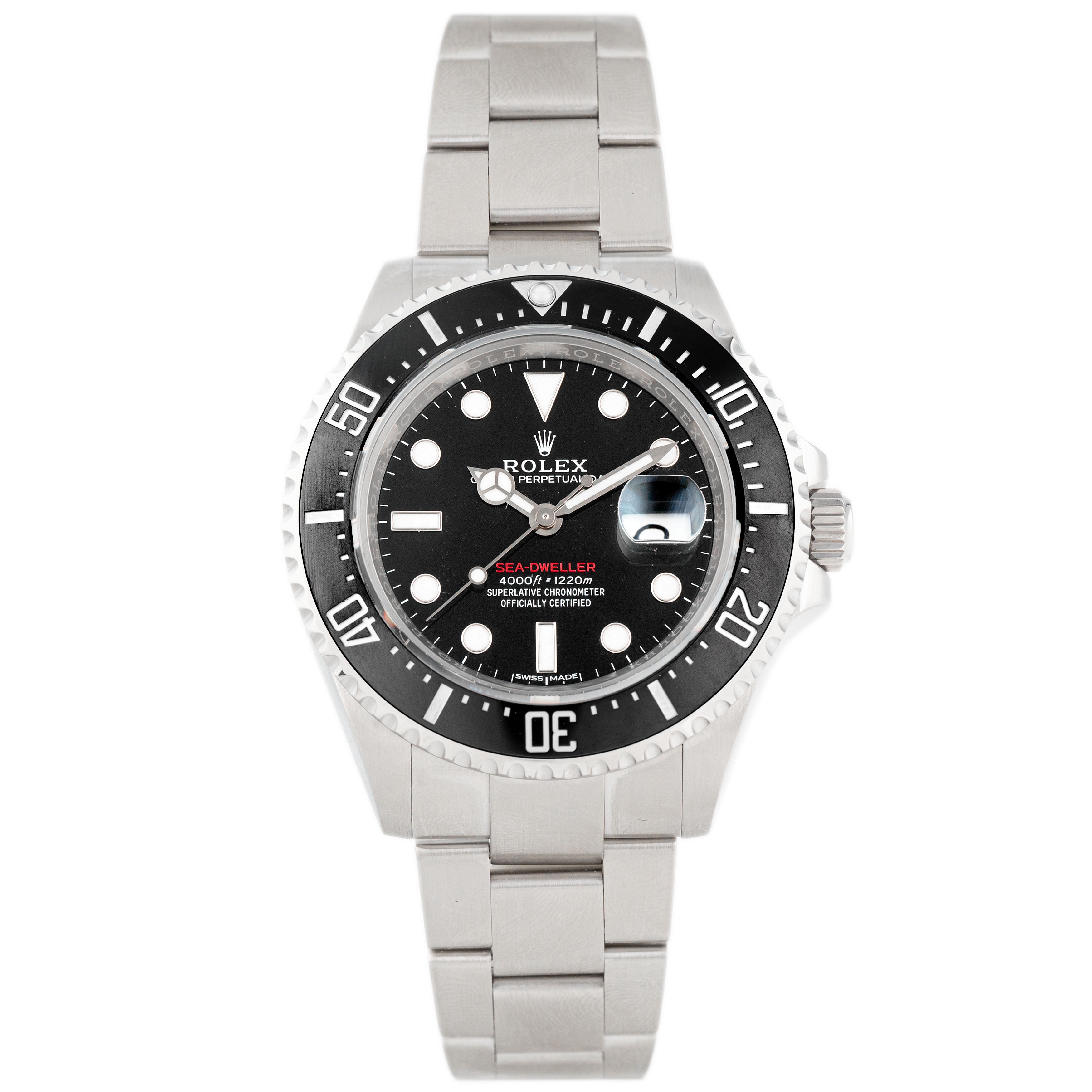 Rolex Sea-Dweller Stainless Steel Black Dial 43mm 126600 Full Set