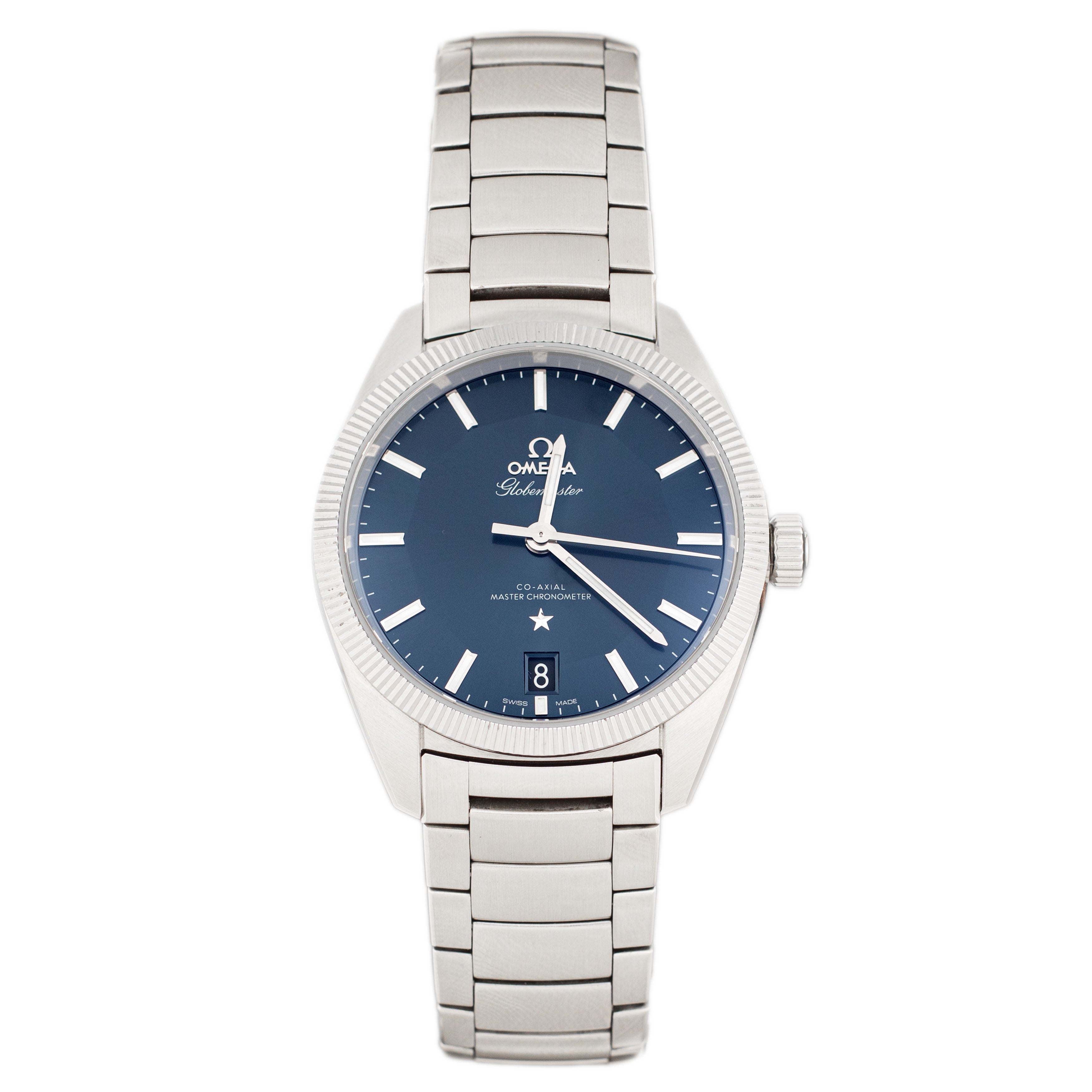 Omega Constellation Globemaster Stainless Steel Blue Dial 39mm 130.30.39.21.03.001 Full Set