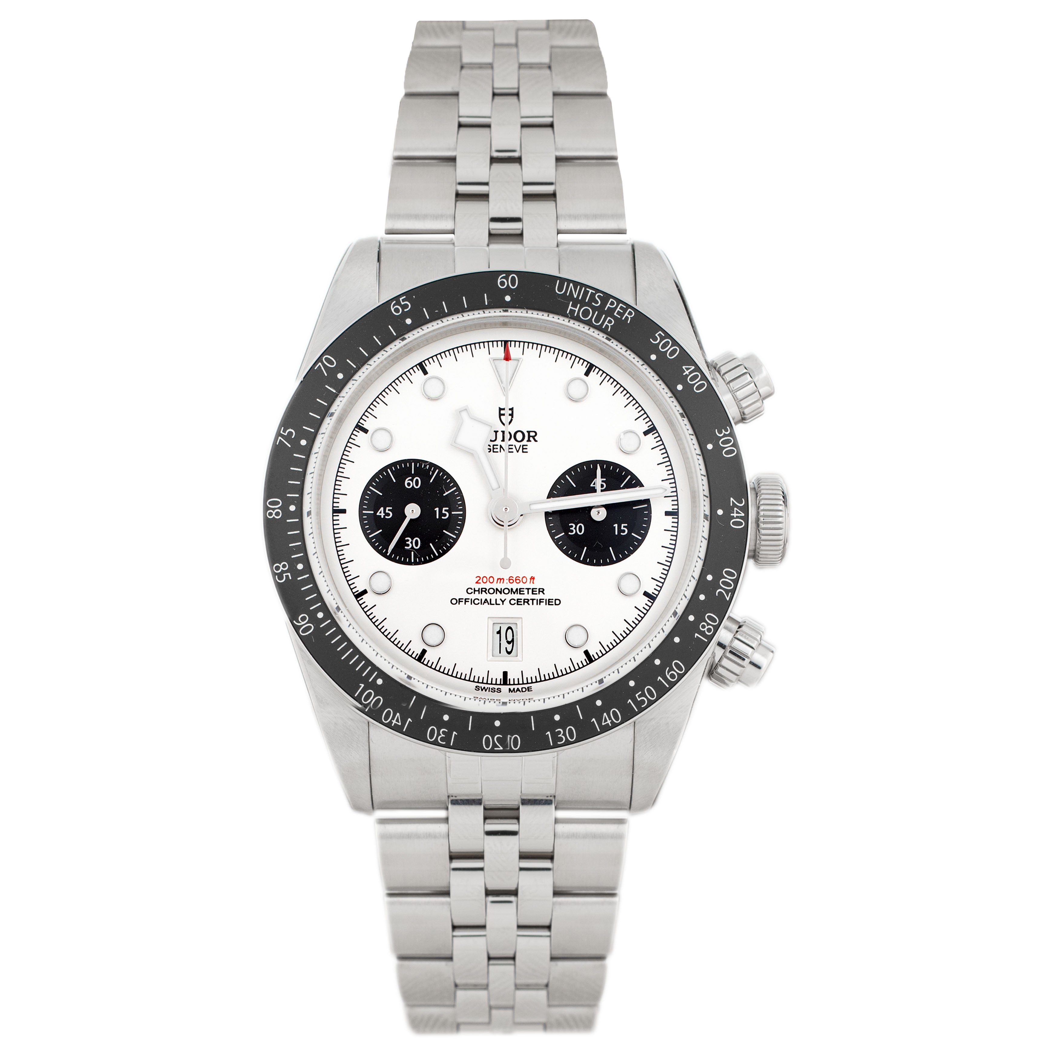 Tudor Black Bay Chrono Stainless Steel White Dial 41mm m79360n-0014 Full Set