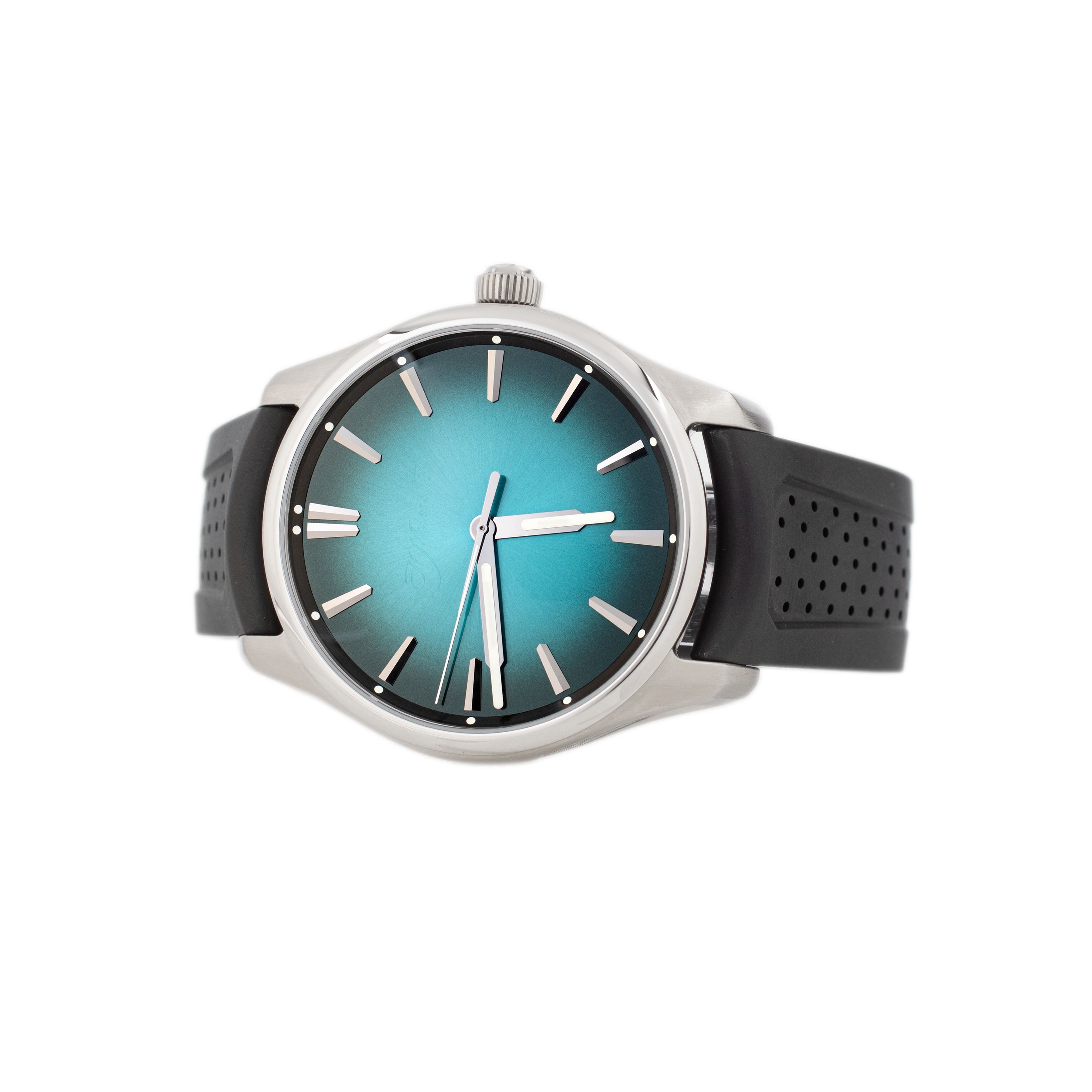 H. Moser & Cie Pioneer Centre Seconds Stainless Steel Blue Dial 43mm 3200-1214 Full Set