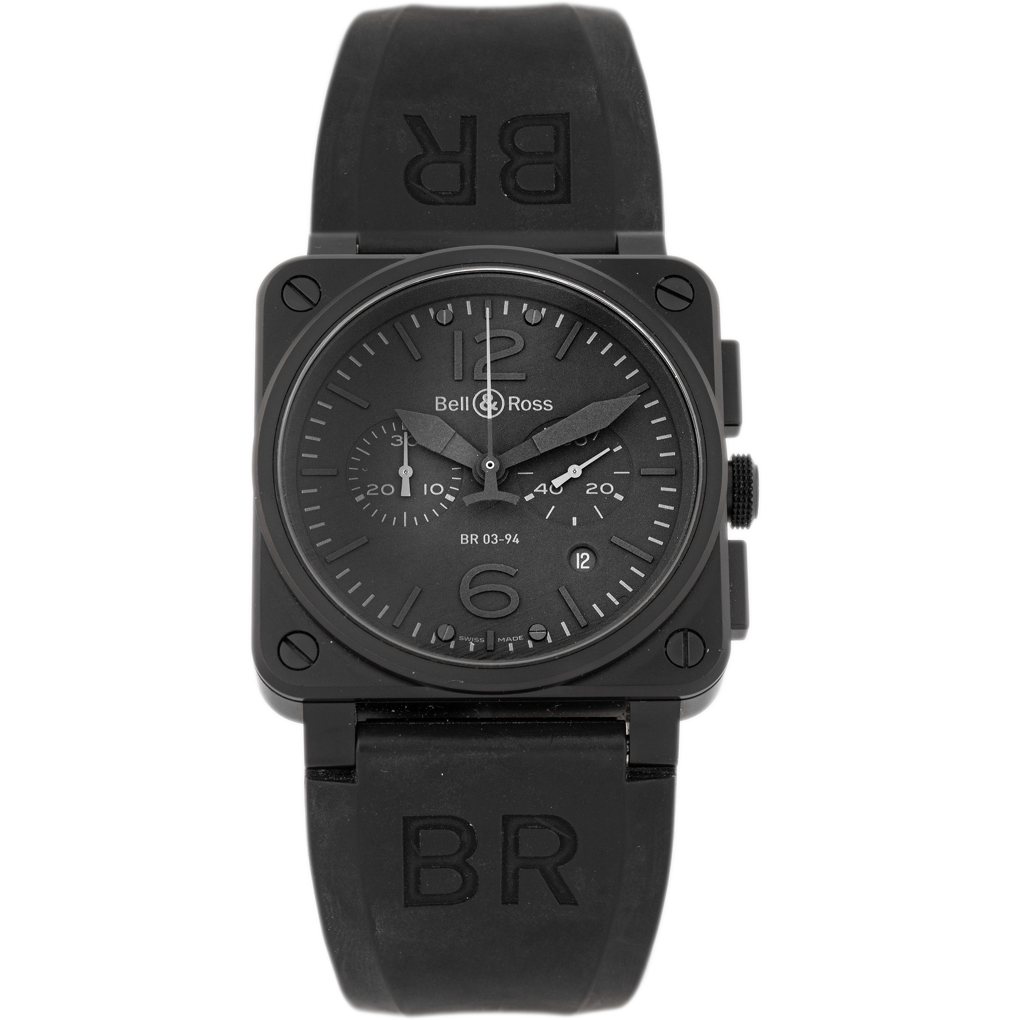 Bell & Ross BR-03 Phantom Chronographe Stainless Steel Black Dial 42mm BR03-94-S