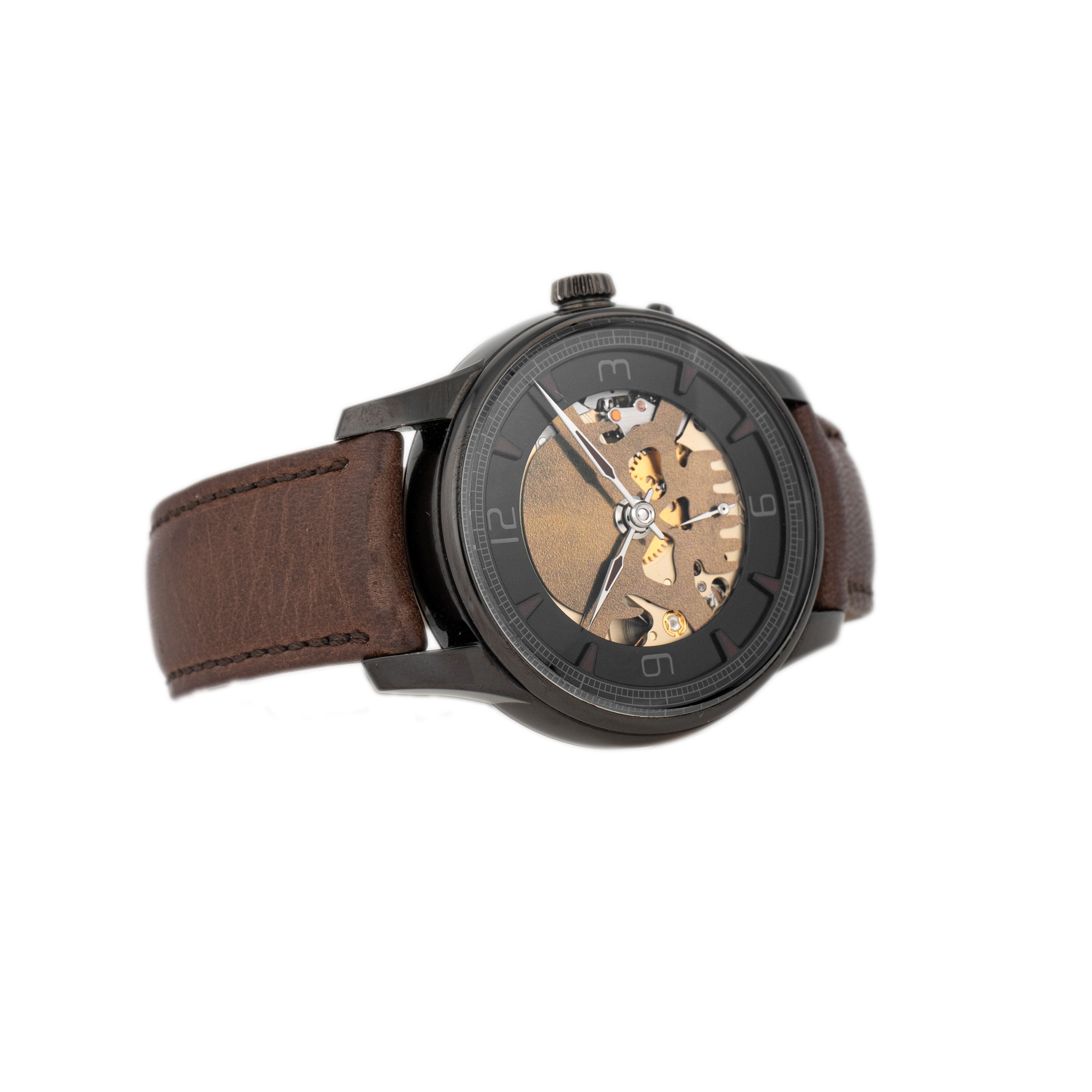 Moritz Grossmann Atum Pure Skull Stainless Steel Black Dial 40mm MG-002091 Full Set