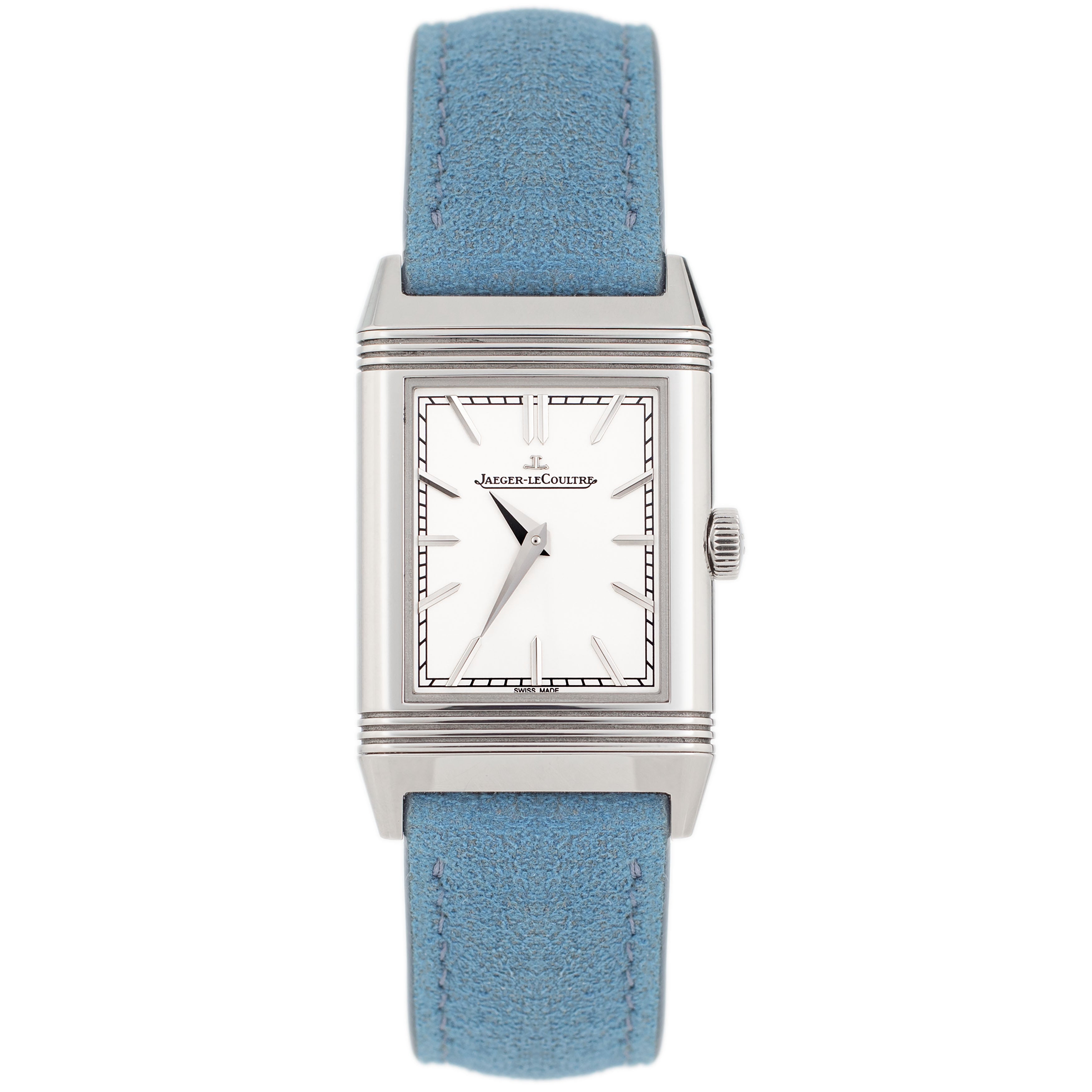 Jaeger-LeCoultre Reverso Tribute Monoface Stainless Steel Silver Dial 40.1x24.4mm Q7168420 Full Set
