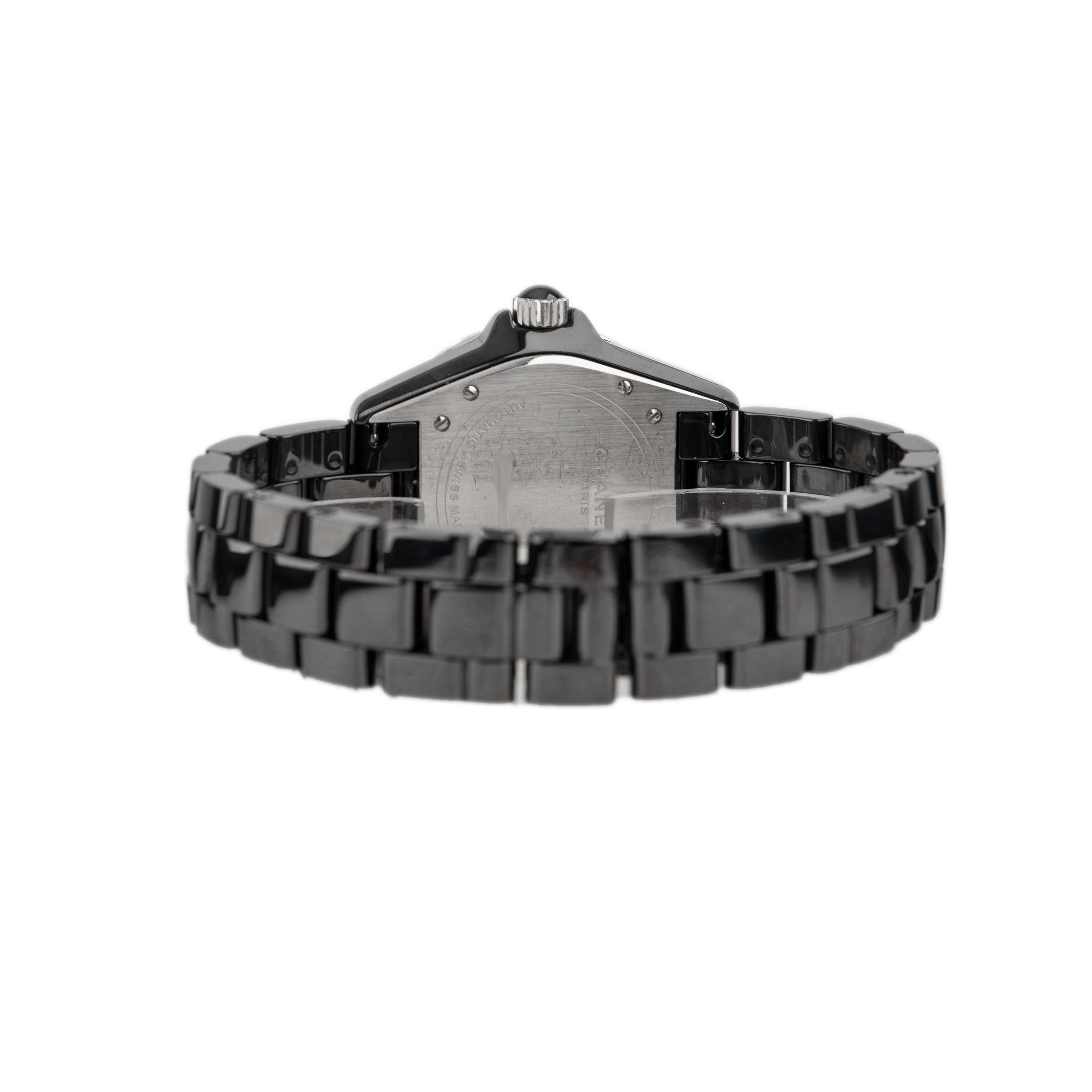 Chanel J12 Classic Black Dial Black Ceramic on Bracelet 38mm H1635