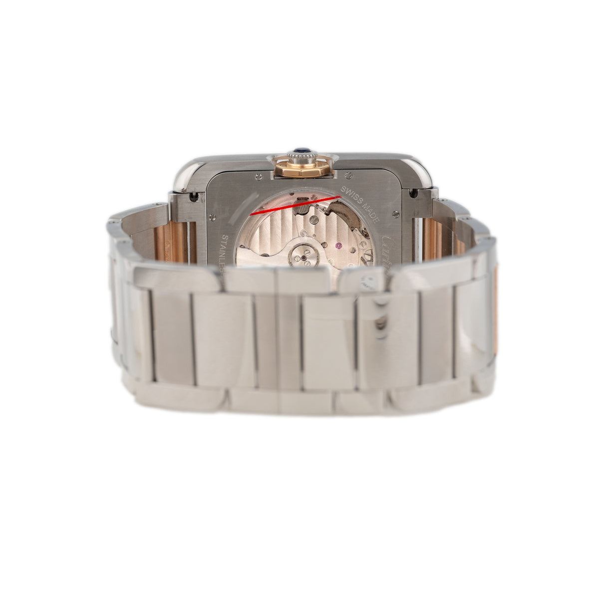 Cartier Tank Anglaise Stainless Steel White Dial 37x47mm W53100006 Full Set