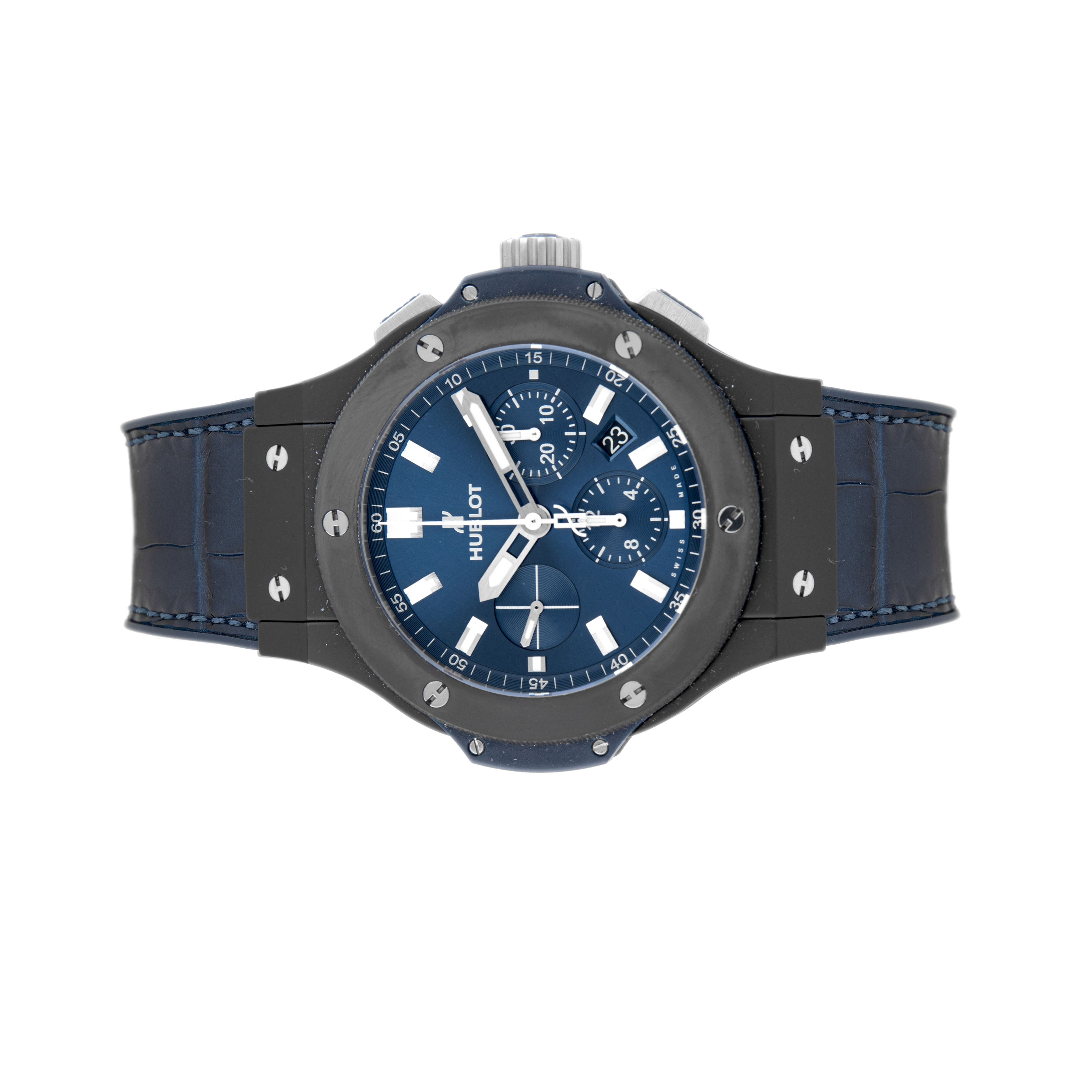 Hublot Big Bang Chronograph Ceramic Blue Dial 44mm 301.CI.7170.LR