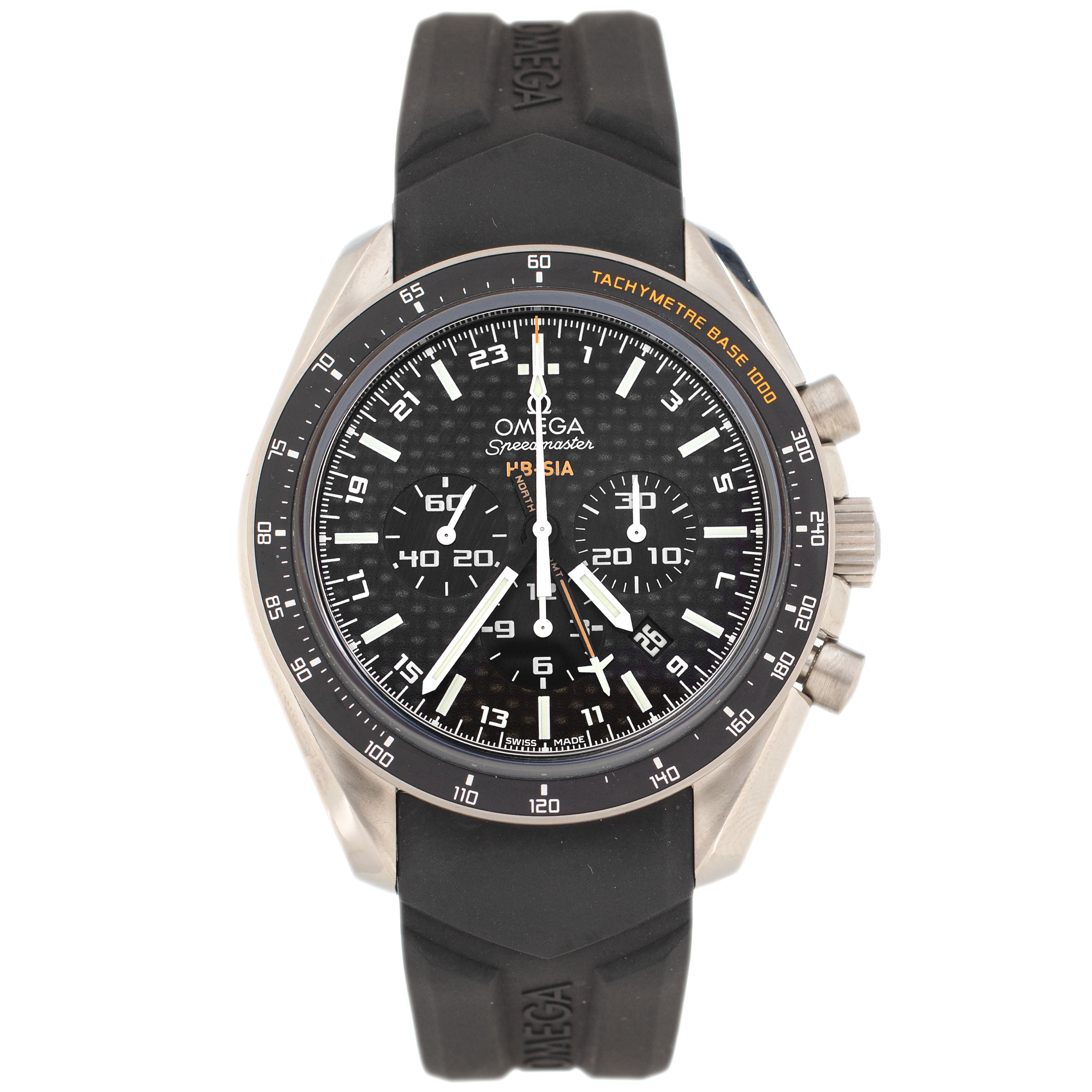 Omega Speedmaster Anniversary Series GMT Solar Impulse Titanium Black Dial 44.25mm 321.92.44.52.01.001 Full Set