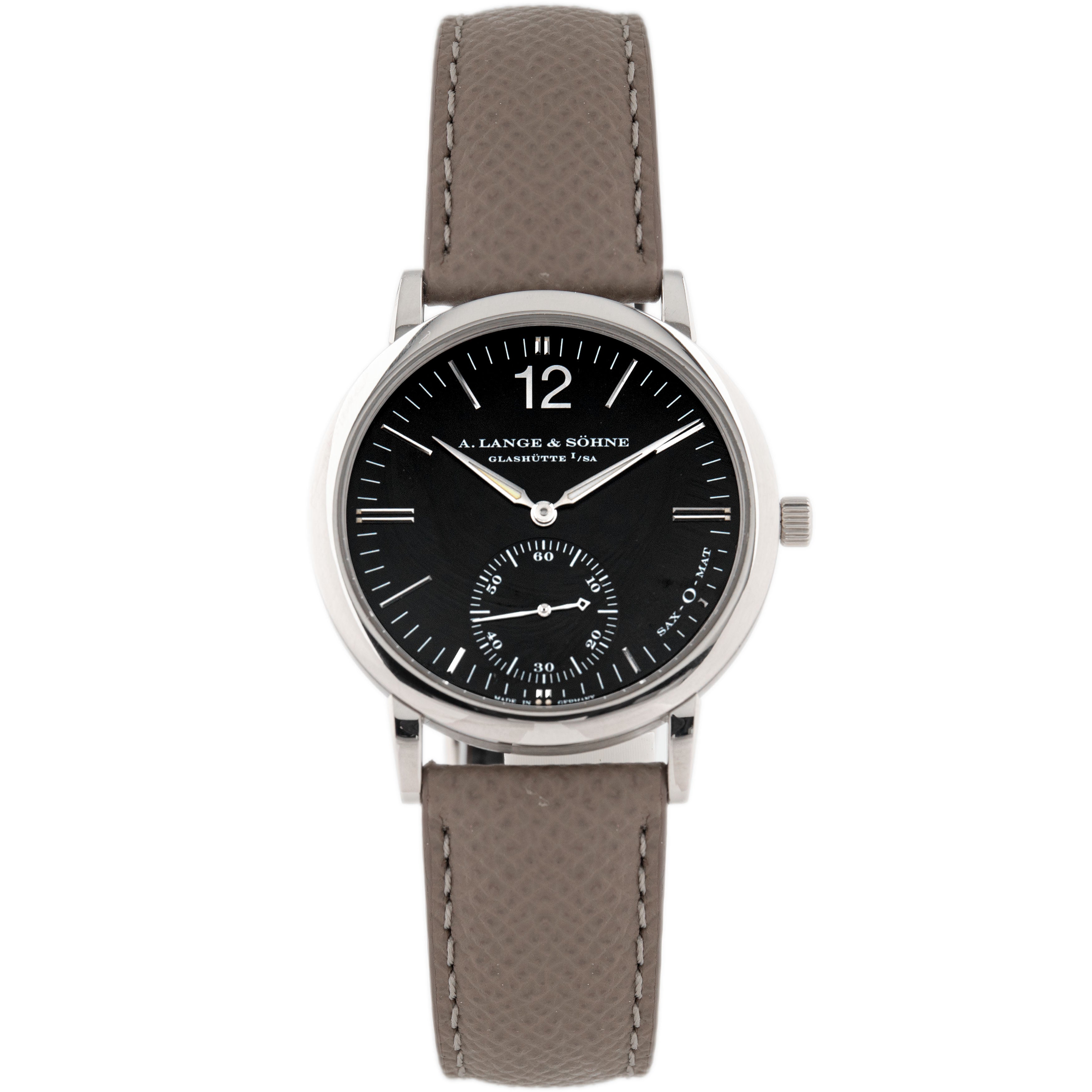 A. Lange & Sohne Saxonia Langematik Sax-O-Mat White Gold Black