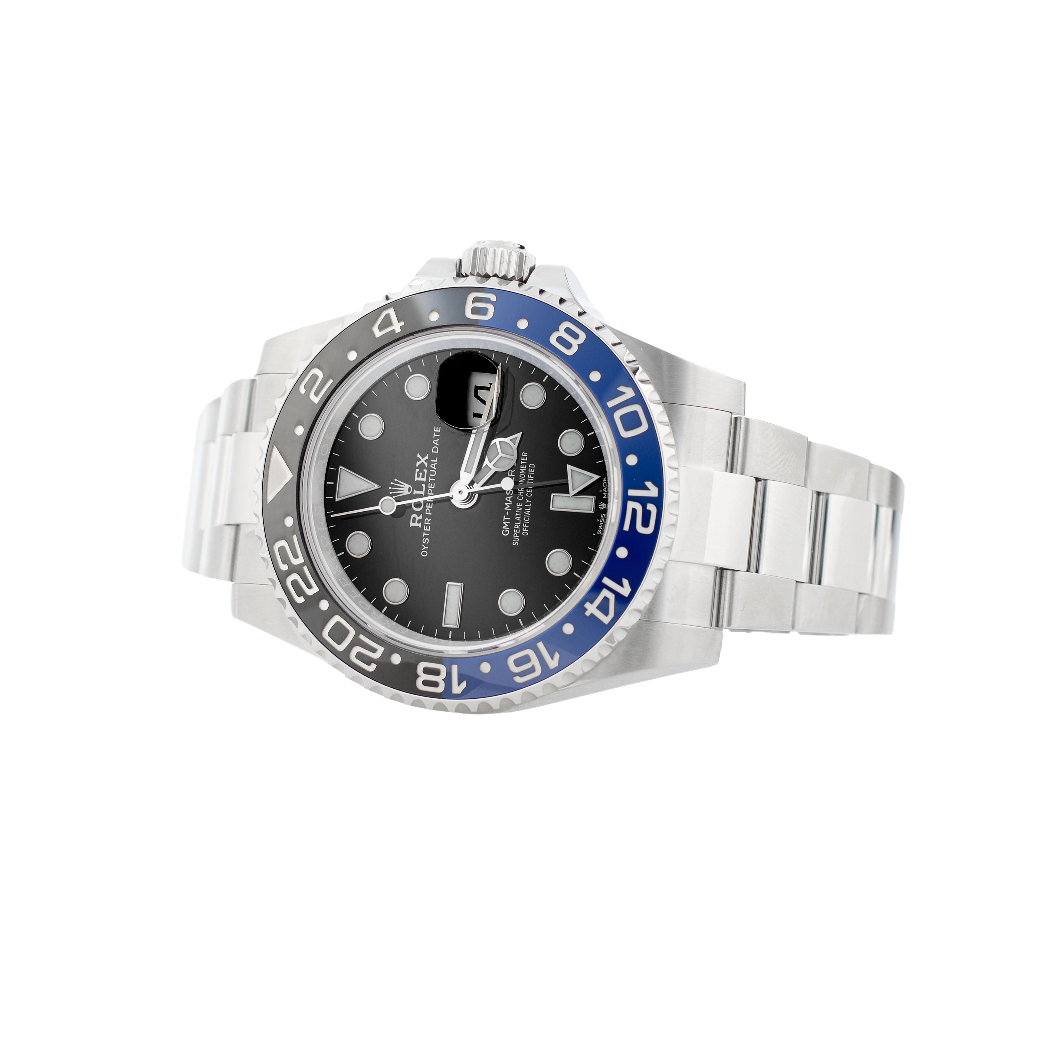 Rolex GMT-Master II Batman Stainless Steel Black Dial Oyster 40mm 126710BLNR Full Set
