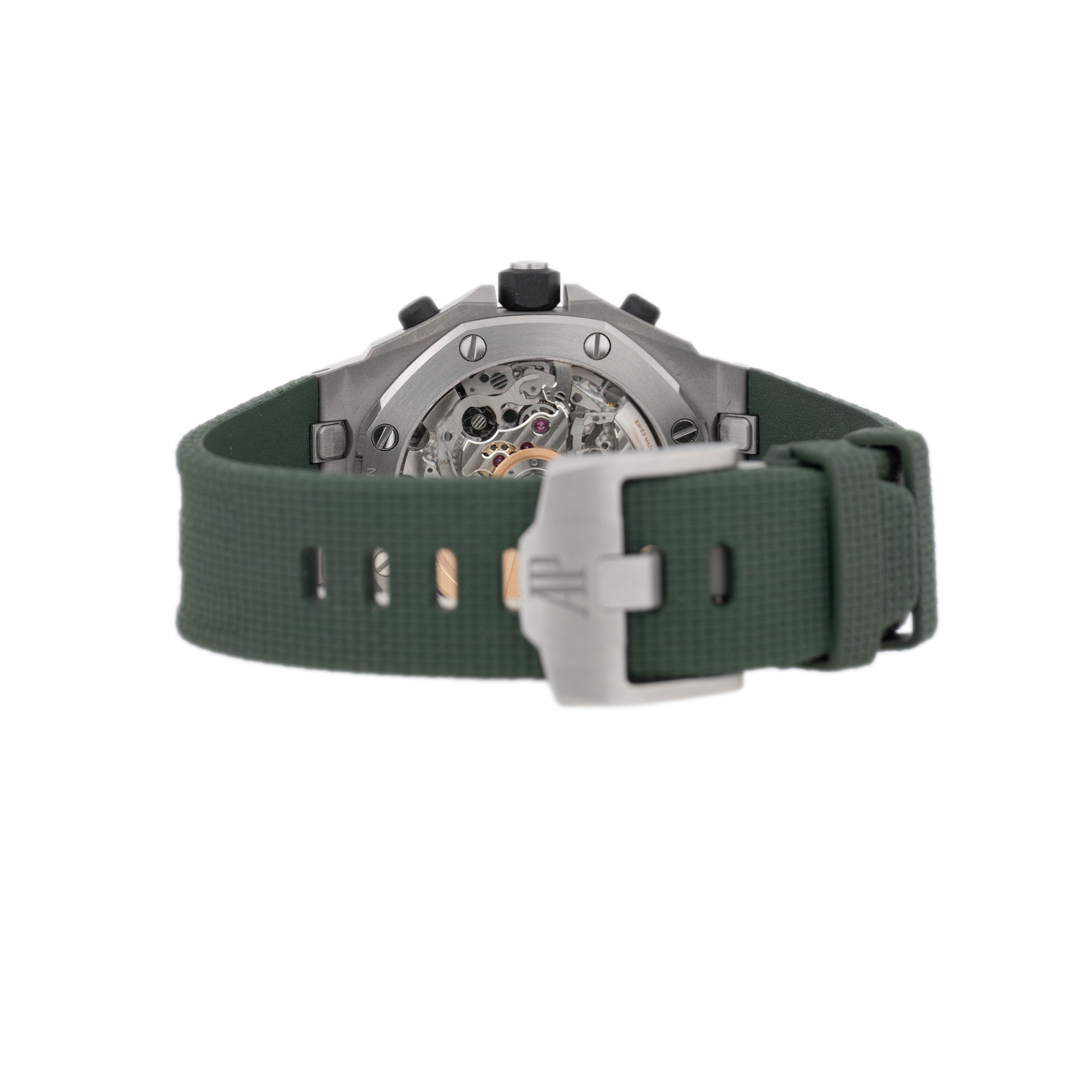 Audemars Piguet Royal Oak Offshore Titanium Green Dial 42mm 26238TI.OO.A056CA.01 Full Set