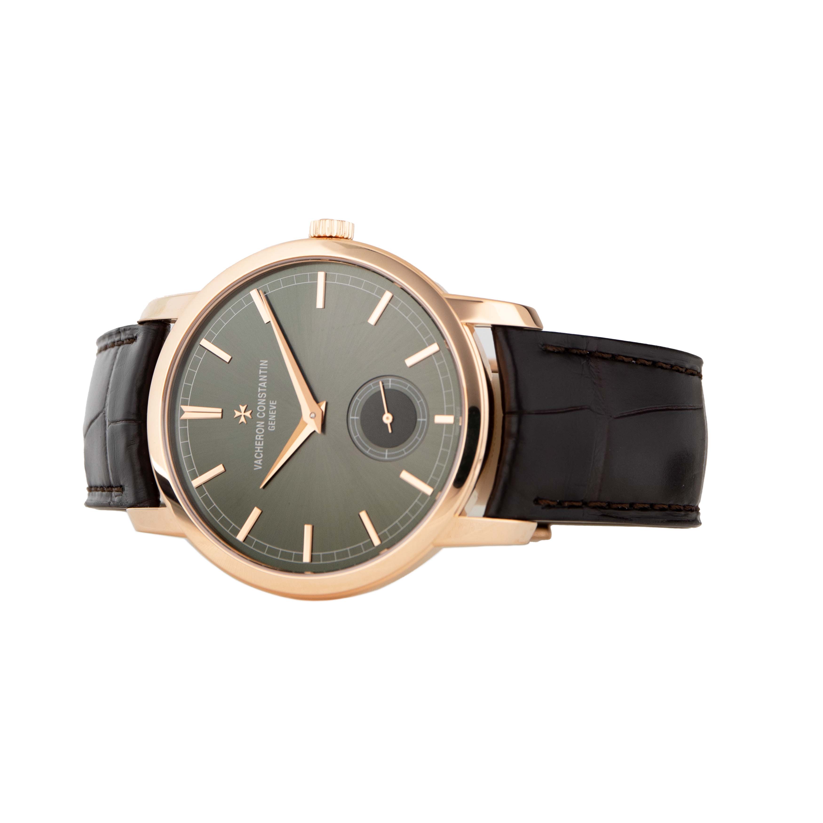 Vacheron Constantin Traditionnelle Rose Gold Green Dial 38mm 82172/000R-H008 Full Set