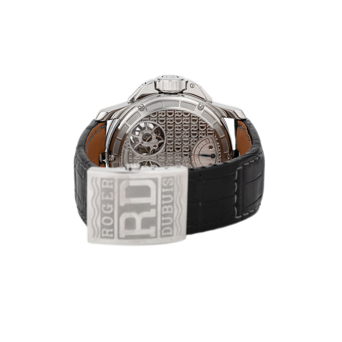 Roger Dubuis Excalibur Double Tourbillion Stainless Steel Mother of Pearl Dial 46.5mm EX45 01 9 N1.67A Full Set
