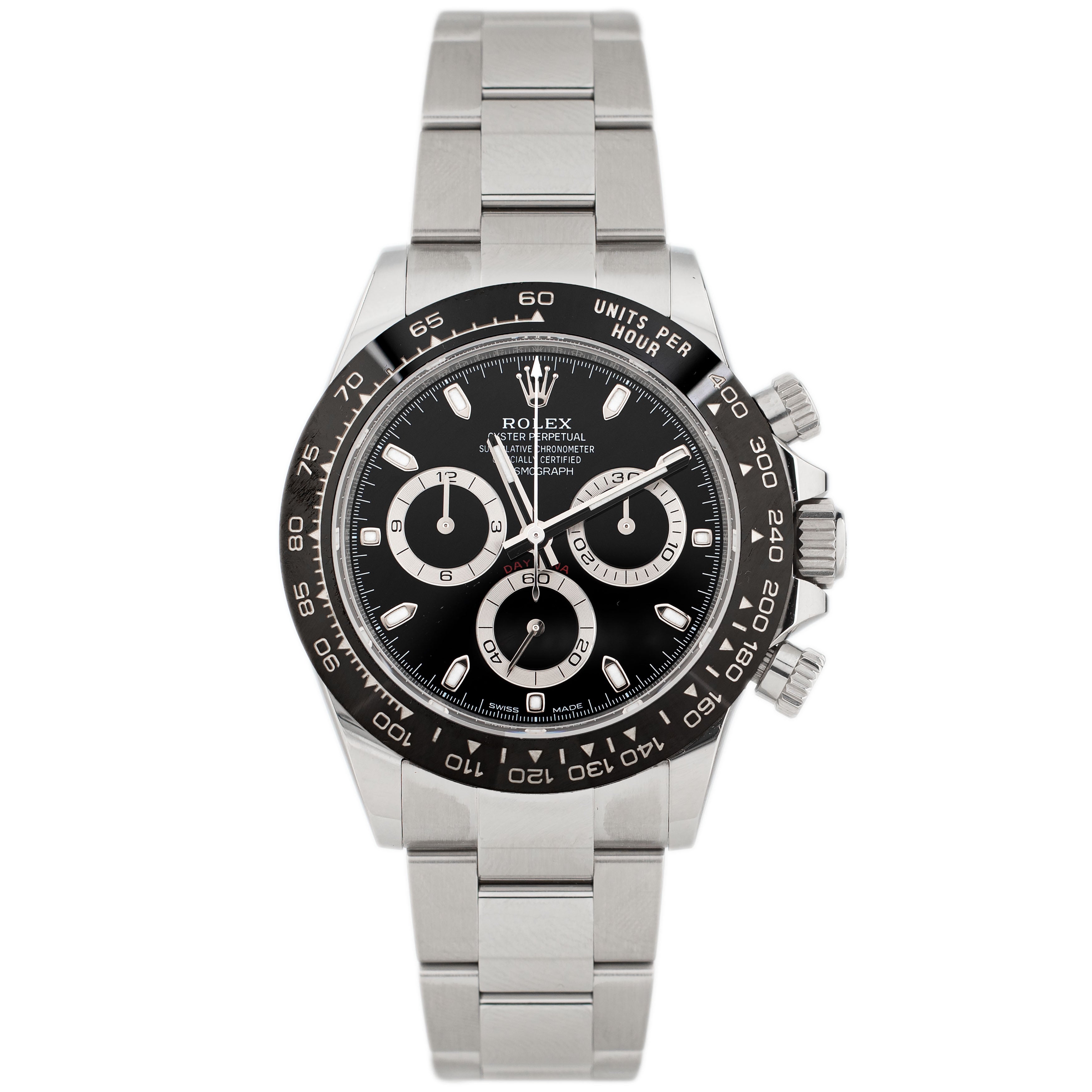 Rolex Daytona Cosmograph Stainless Steel Black Dial 40mm 116500LN Full Set